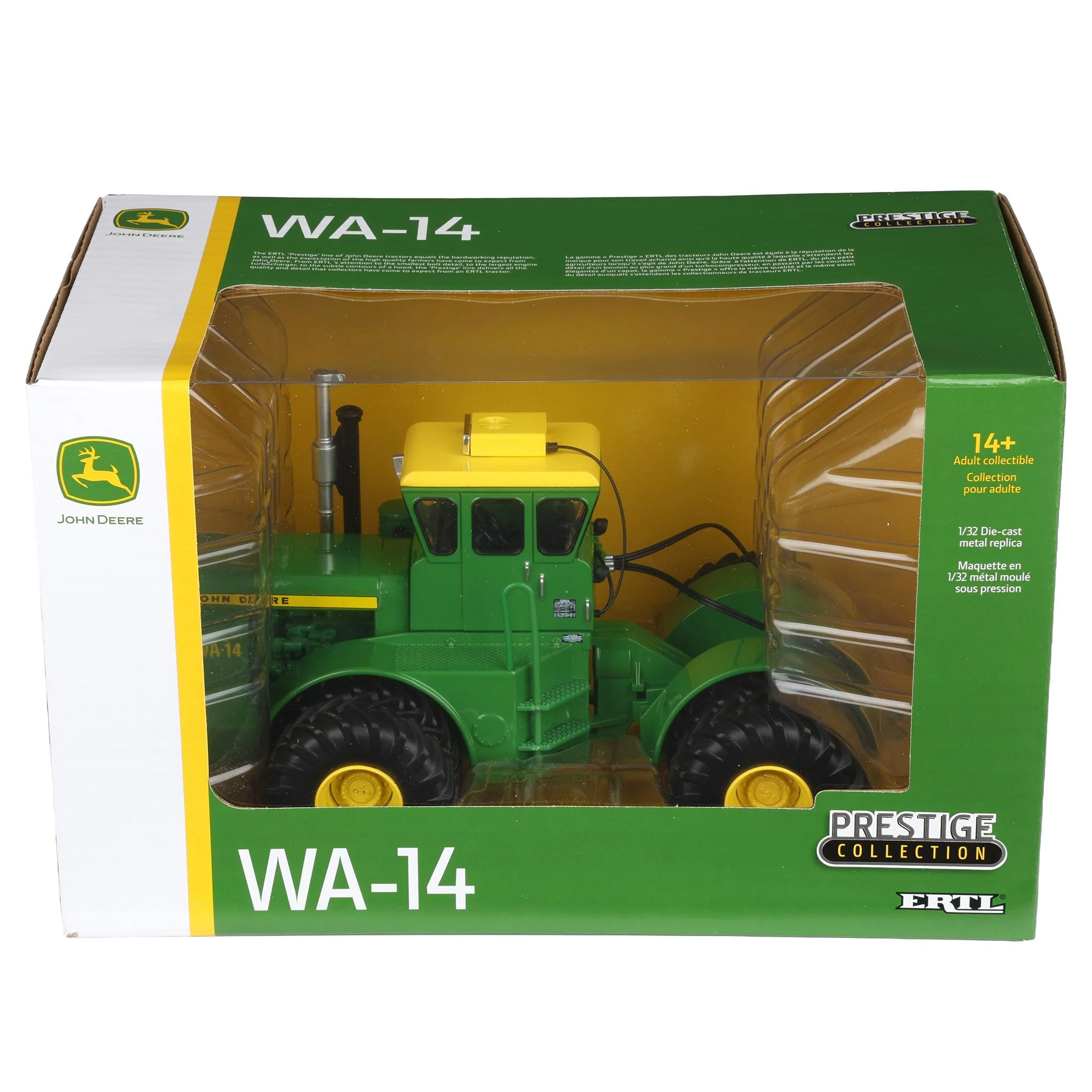 1/32 John Deere WA-14 4WD Tractor with Front & Rear Duals, ERTL Prestige Collection - Image 8