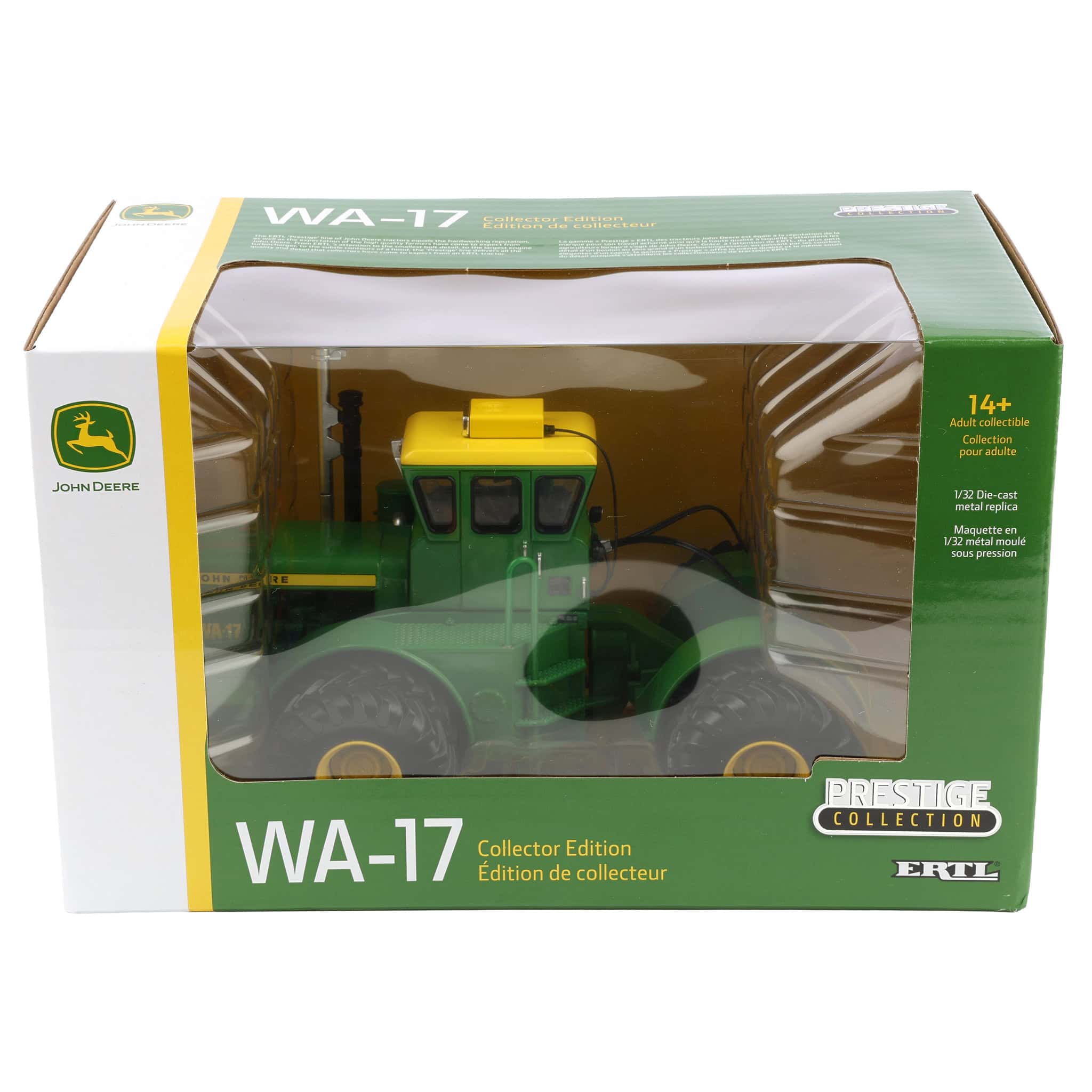 1/32 John Deere Wagner WA-17 4WD Tractor with Front & Rear Duals, ERTL Prestige Collection - Image 8