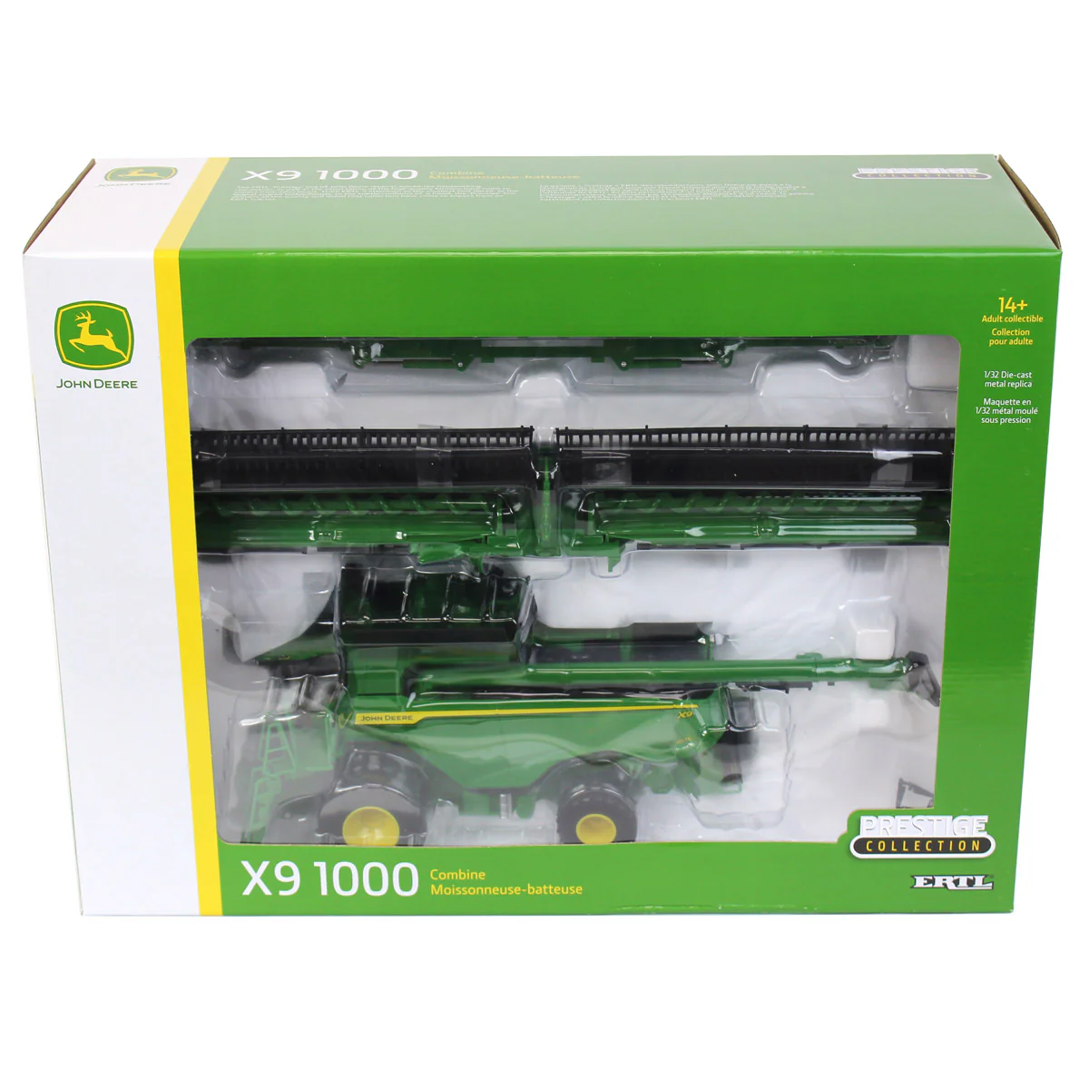 1/32 John Deere X9 1000 Combine with Corn Head & Draper Head, ERTL Prestige Collection - Image 10