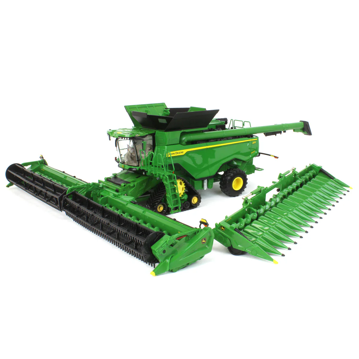 1/32 John Deere X9 1000 Tracked Combine with Corn Head & Draper Head, ERTL Prestige Collection