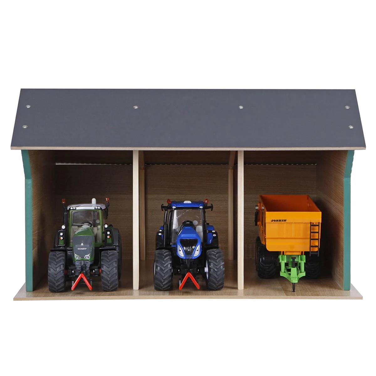 1/32 Large Farm Machinery 3 Bay Shed with High Roof - Image 2