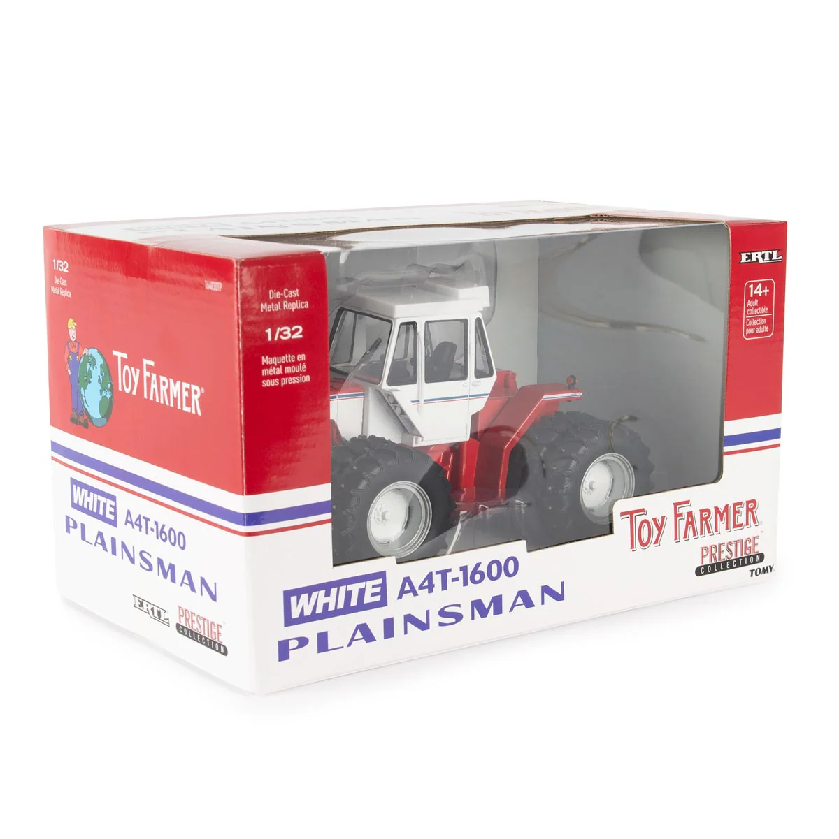 1/32 White Plainsman A4T-1600 4WD Tractor with Duals, Toy Farmer Limited Edition, ERTL Prestige Collection - Image 6