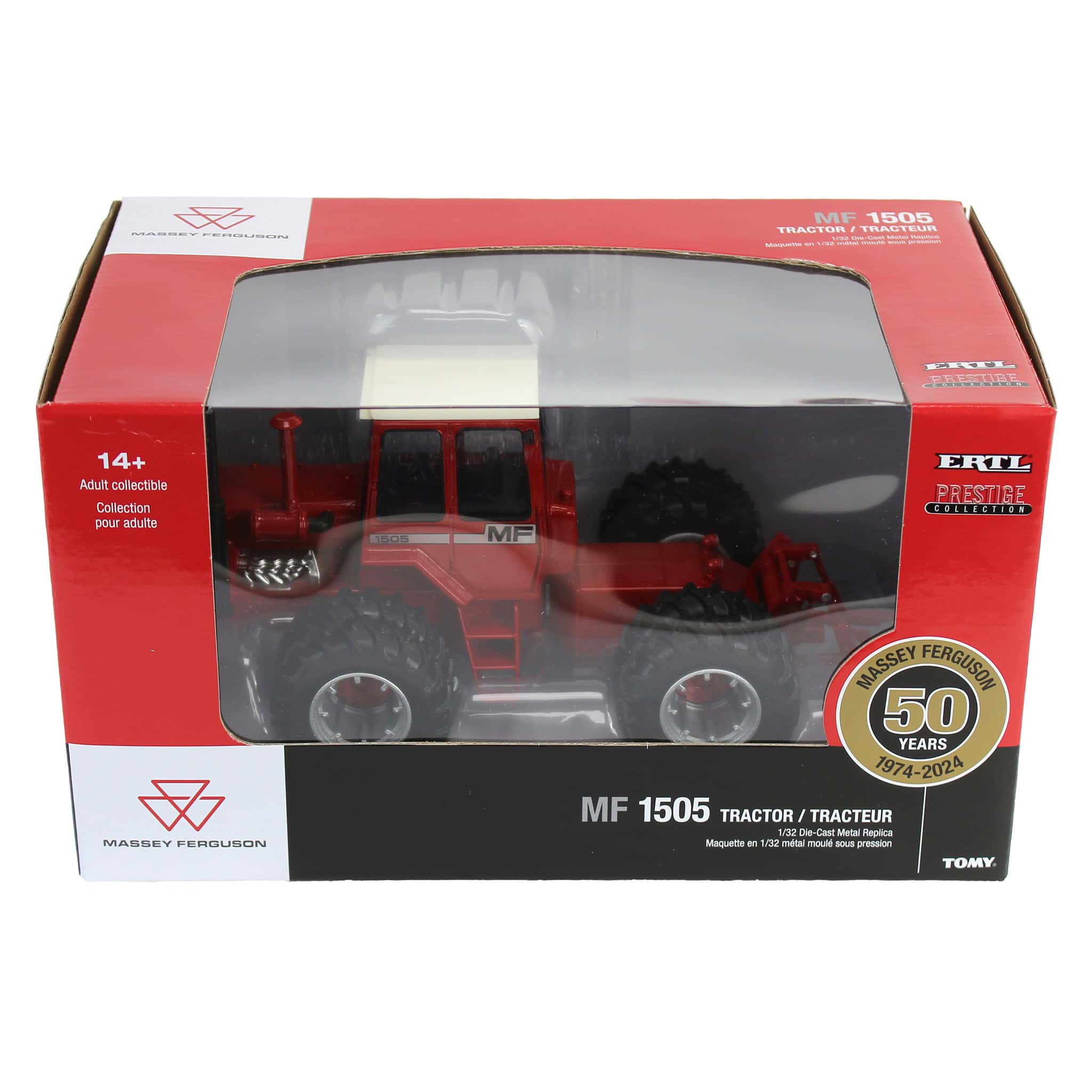 1/32 Massey Ferguson 1505 4WD Tractor, 50th Anniversary, ERTL Prestige Collection - Image 6