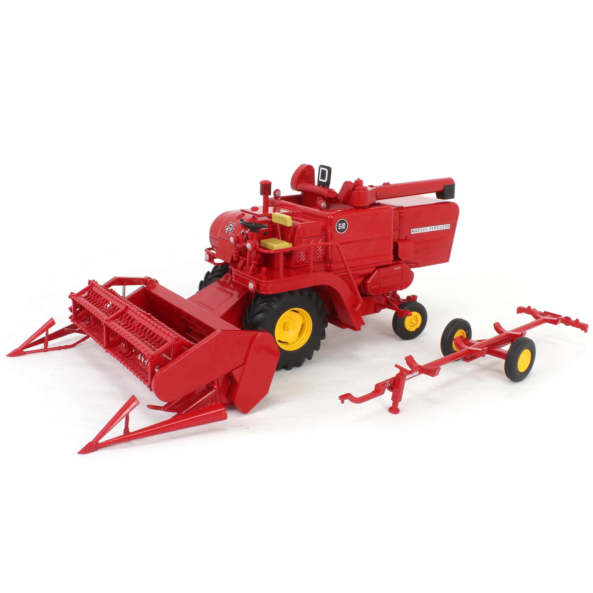 1/32 Massey Ferguson 510 Generation 2 Combine with Grain Head & Trailer
