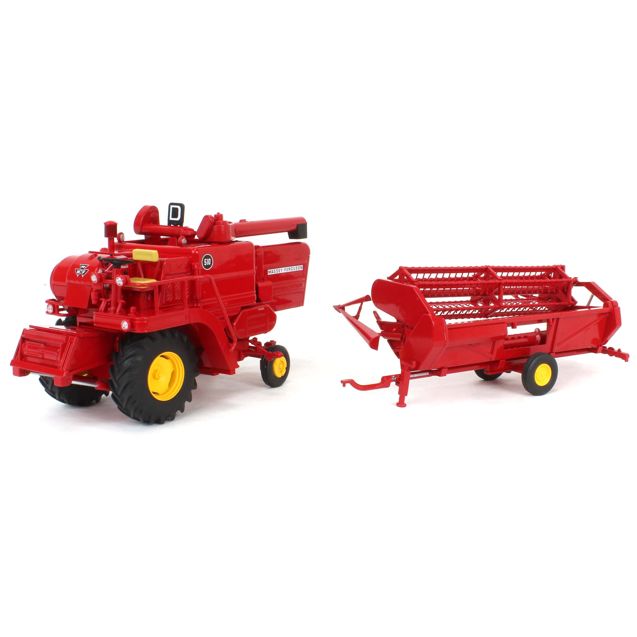 1/32 Massey Ferguson 510 Generation 2 Combine with Grain Head & Trailer - Image 8