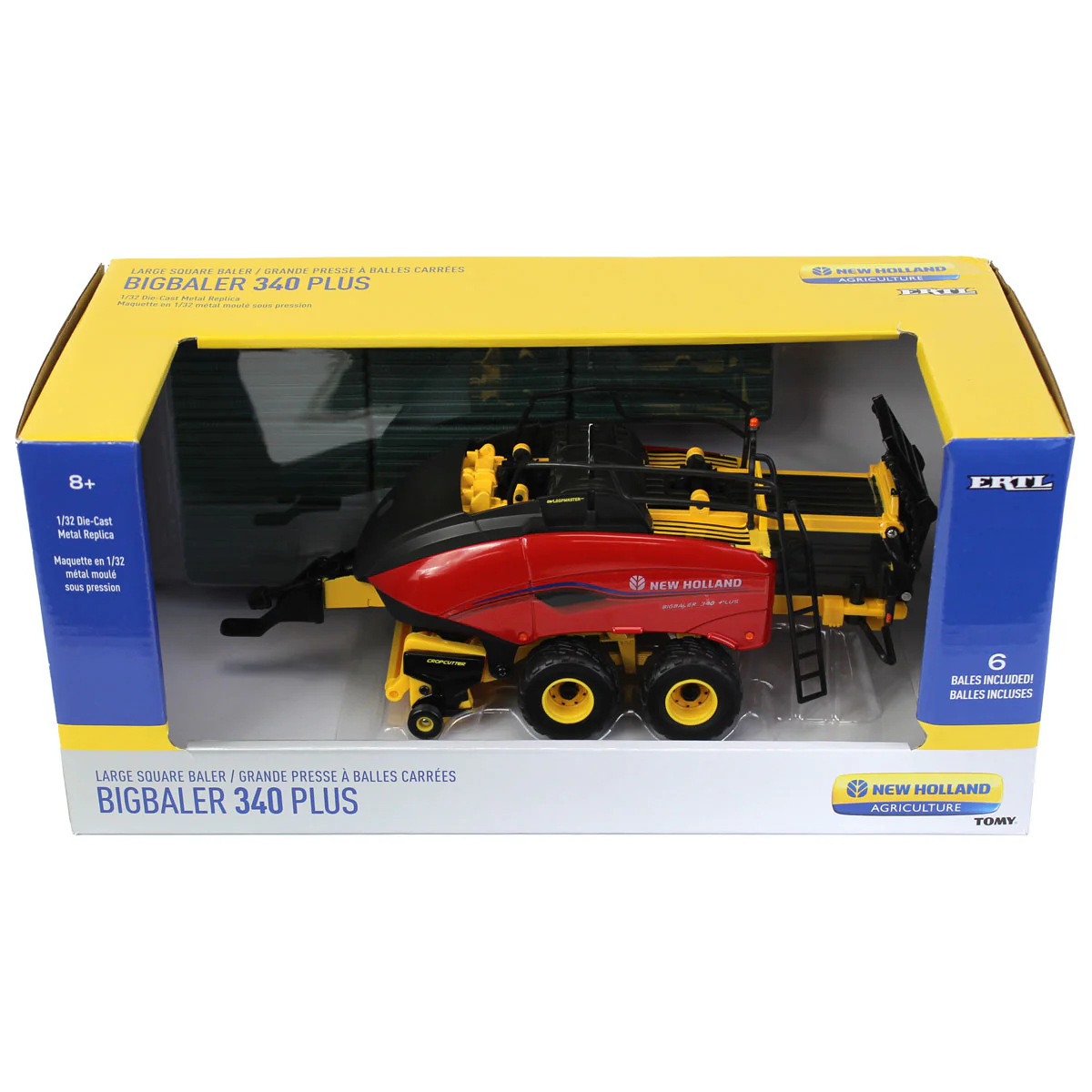 1/32 New Holland BigBaler 340 PLUS with 6 Square Bales by ERTL - Image 6