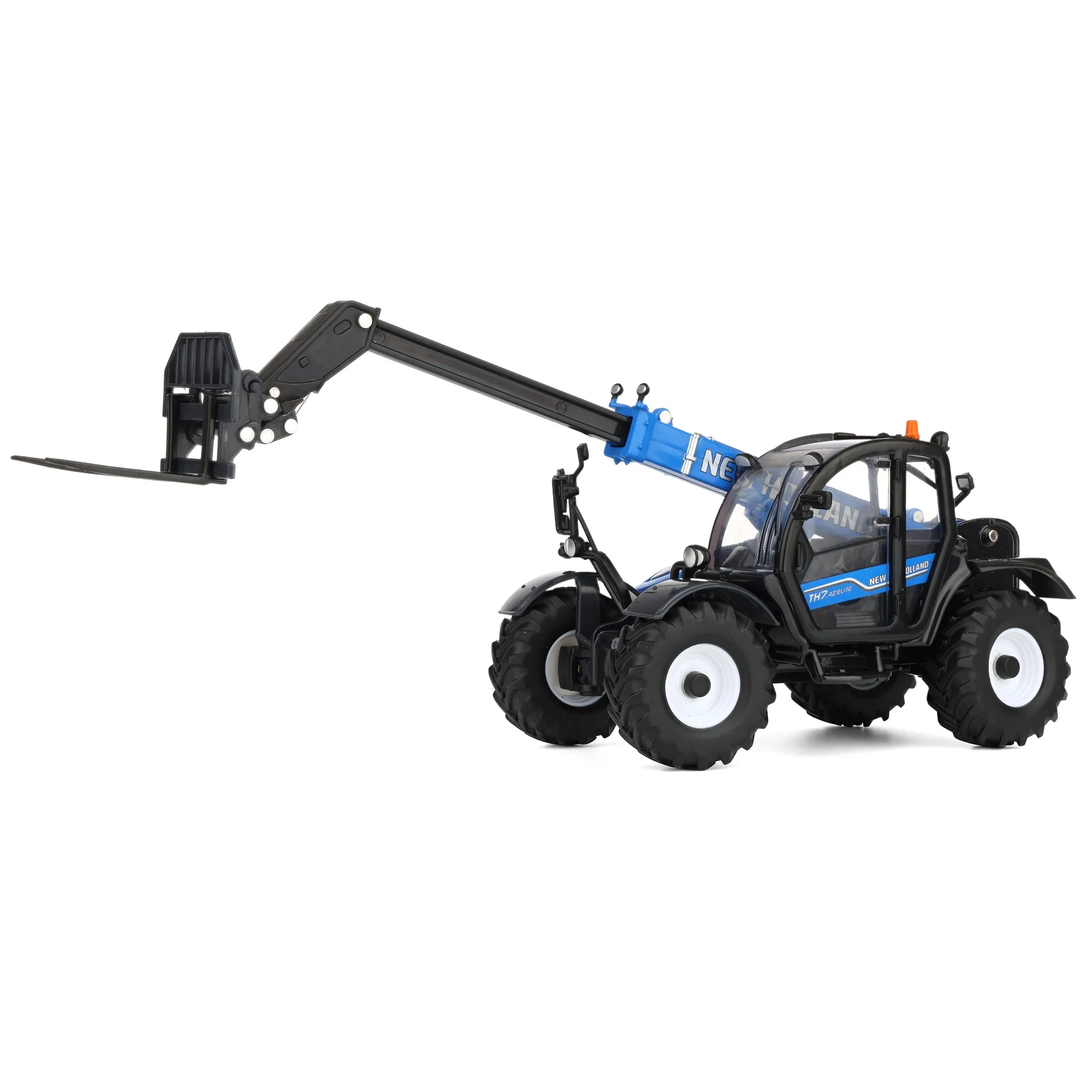 1/32 New Holland Blue TH7.42 Telehandler with (3) Attachments by ERTL - Image 6