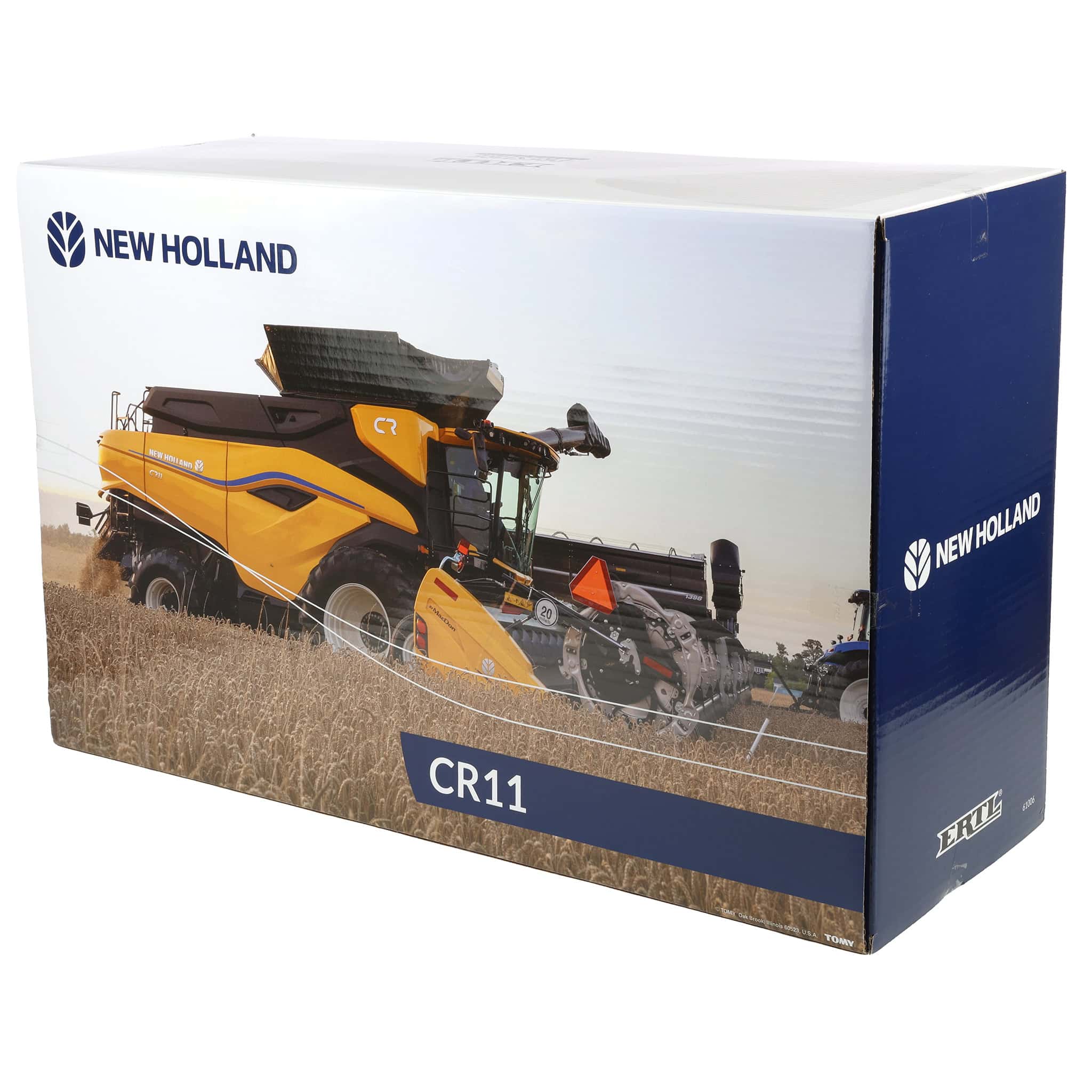 1/32 New Holland CR11 Combine with Draper & Corn Heads, ERTL Prestige Collection - Image 11
