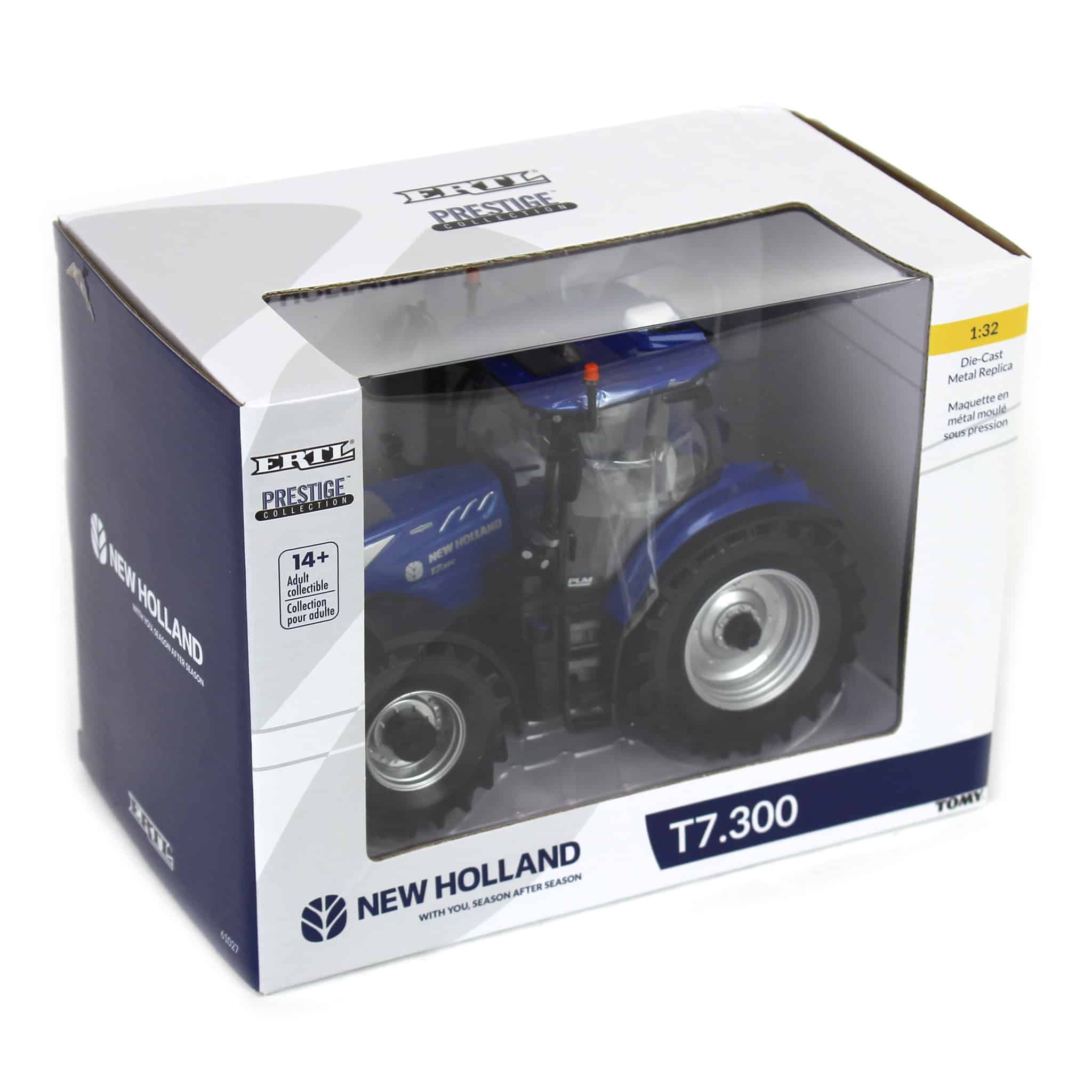 1/32 New Holland T7.300 Blue Power Tractor, ERTL Prestige Collection - Image 5