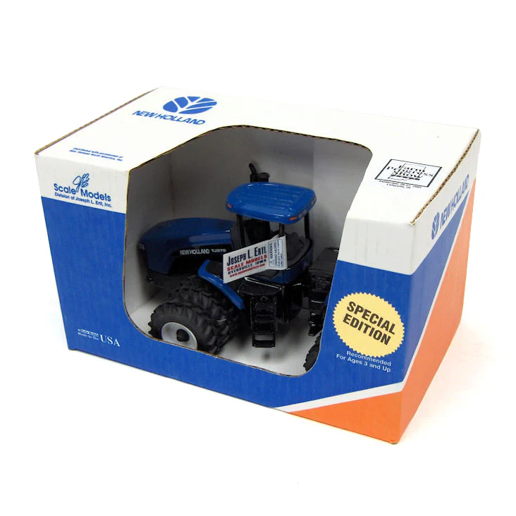 1/32 New Holland TJ375 Tractor with Triples, 2001 Farm Progress Show Special Edition, by Scale Models