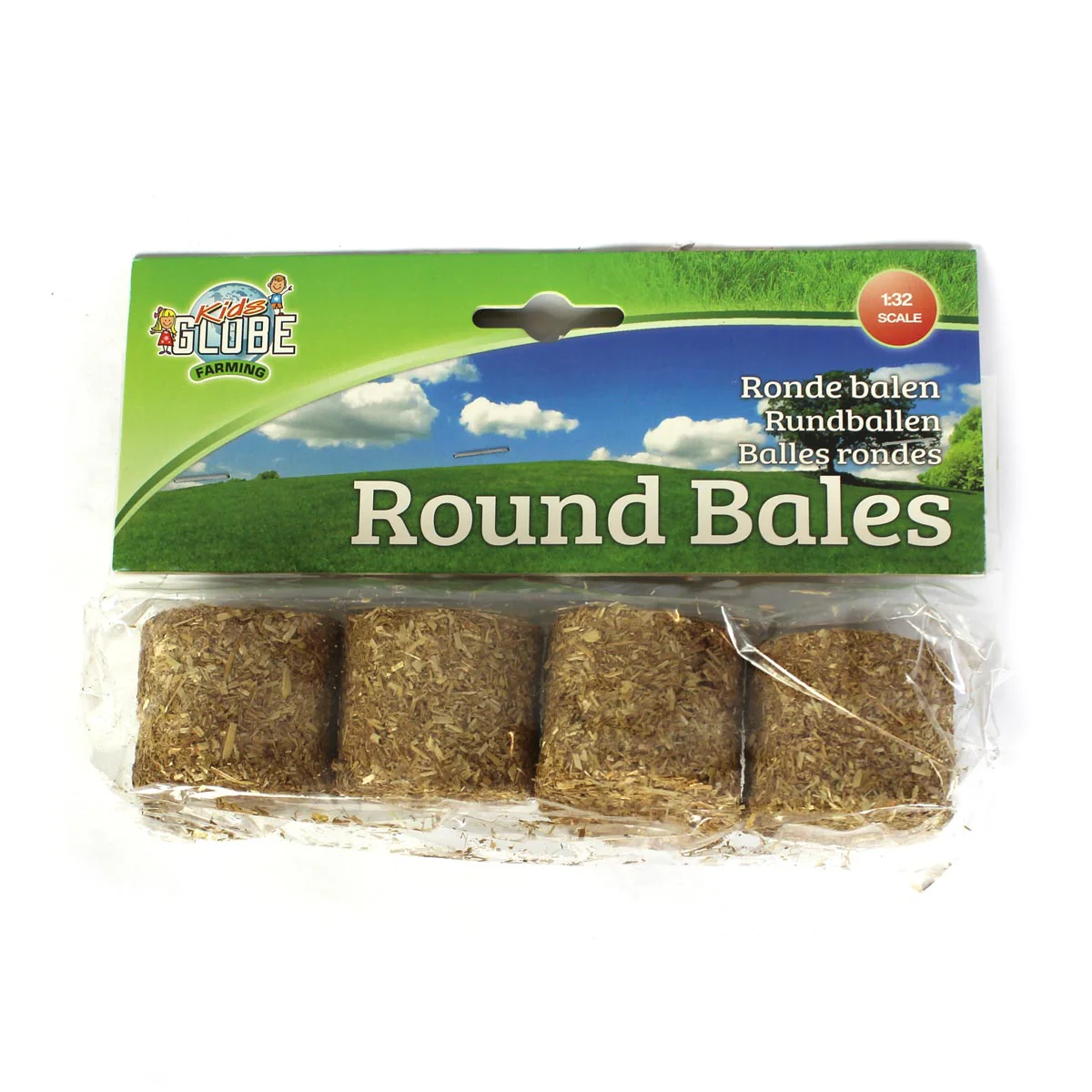 1/32 Pack of 4 Round Straw Bales - Image 3