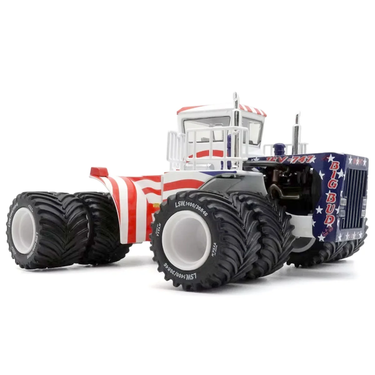 1/32 Patriotic Big Bud 16V-747 4WD Tractor with Titan LSW Tires by First Gear - Image 2