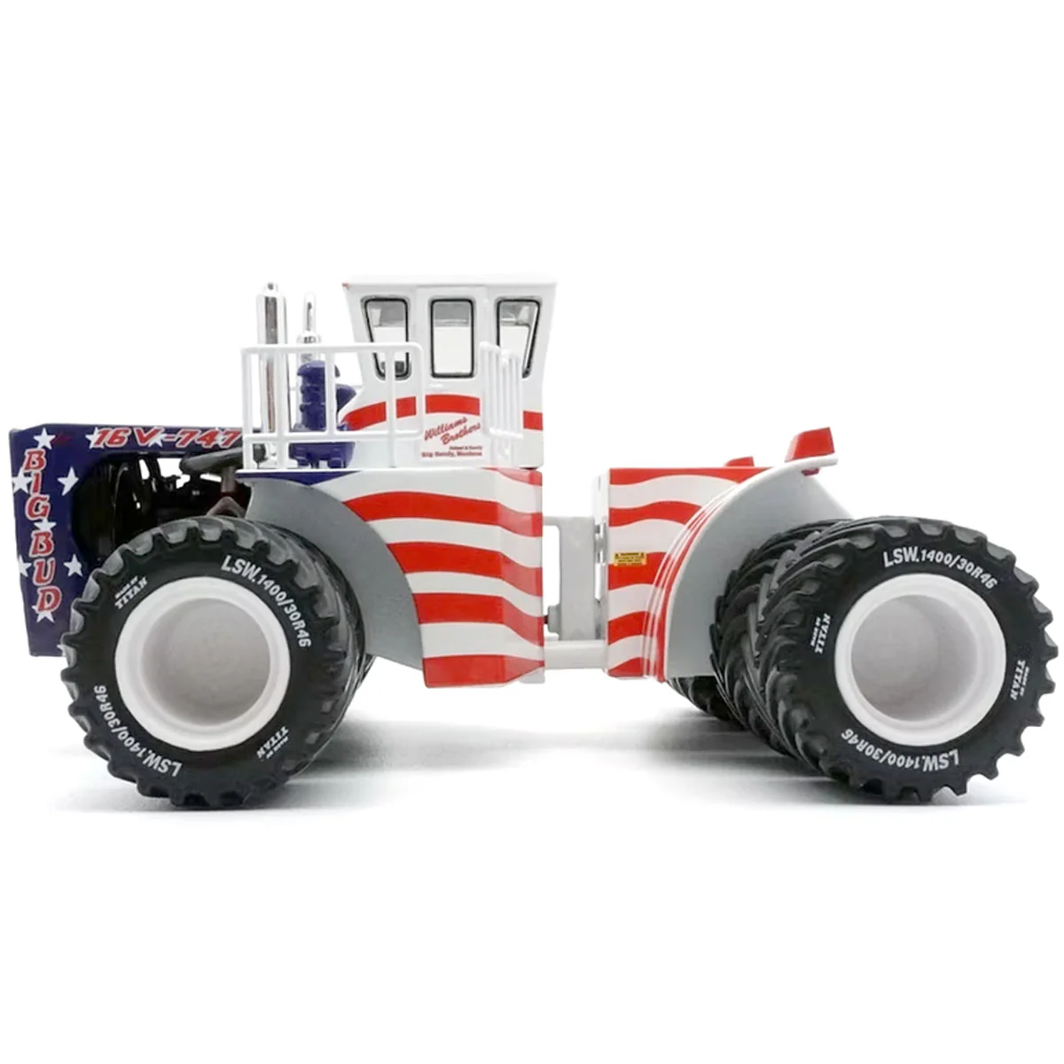 1/32 Patriotic Big Bud 16V-747 4WD Tractor with Titan LSW Tires by First Gear - Image 7