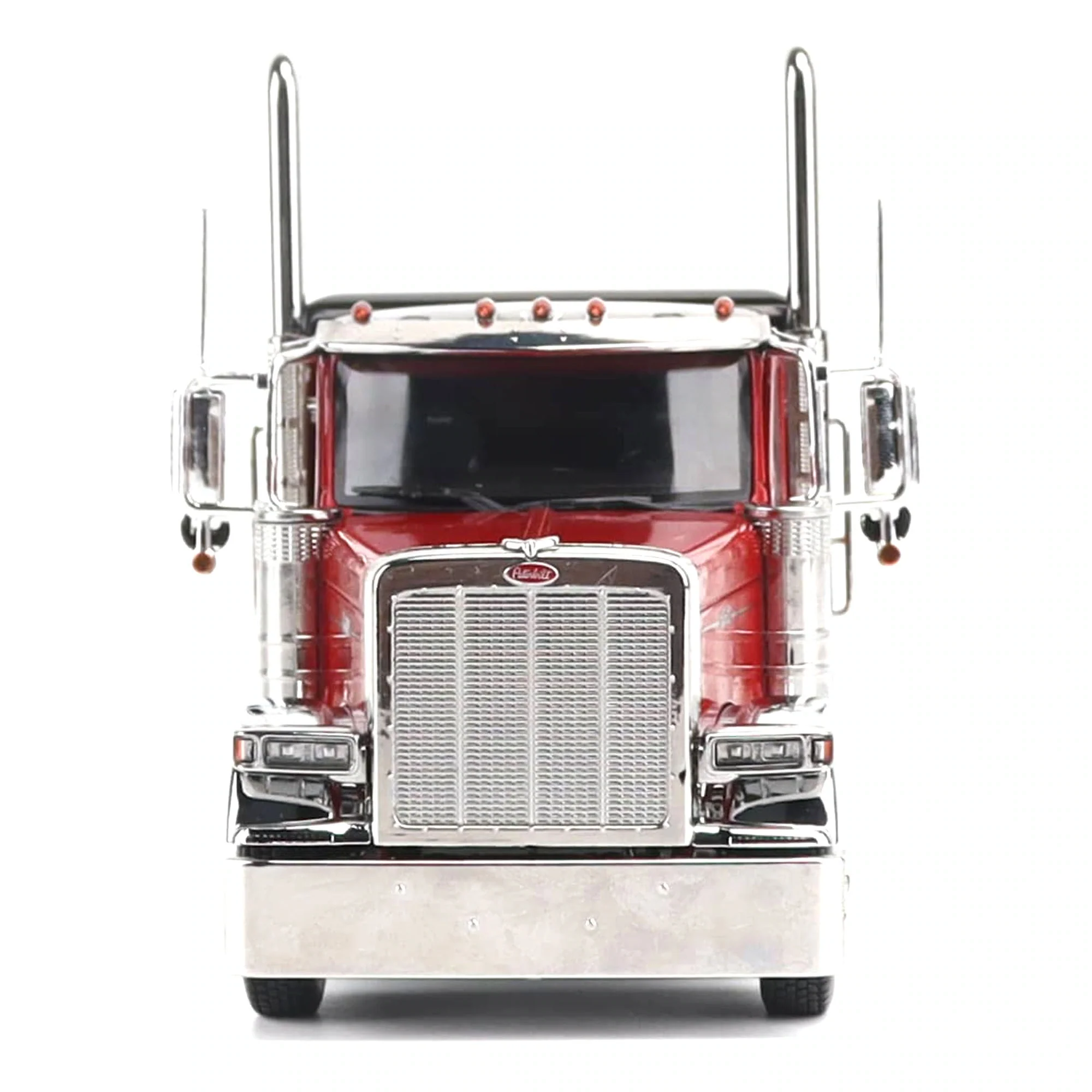 1/32 Peterbilt 589 Tridem-Axle Truck with 58in Sleeper by Diecast Masters, Legendary Red - Image 2