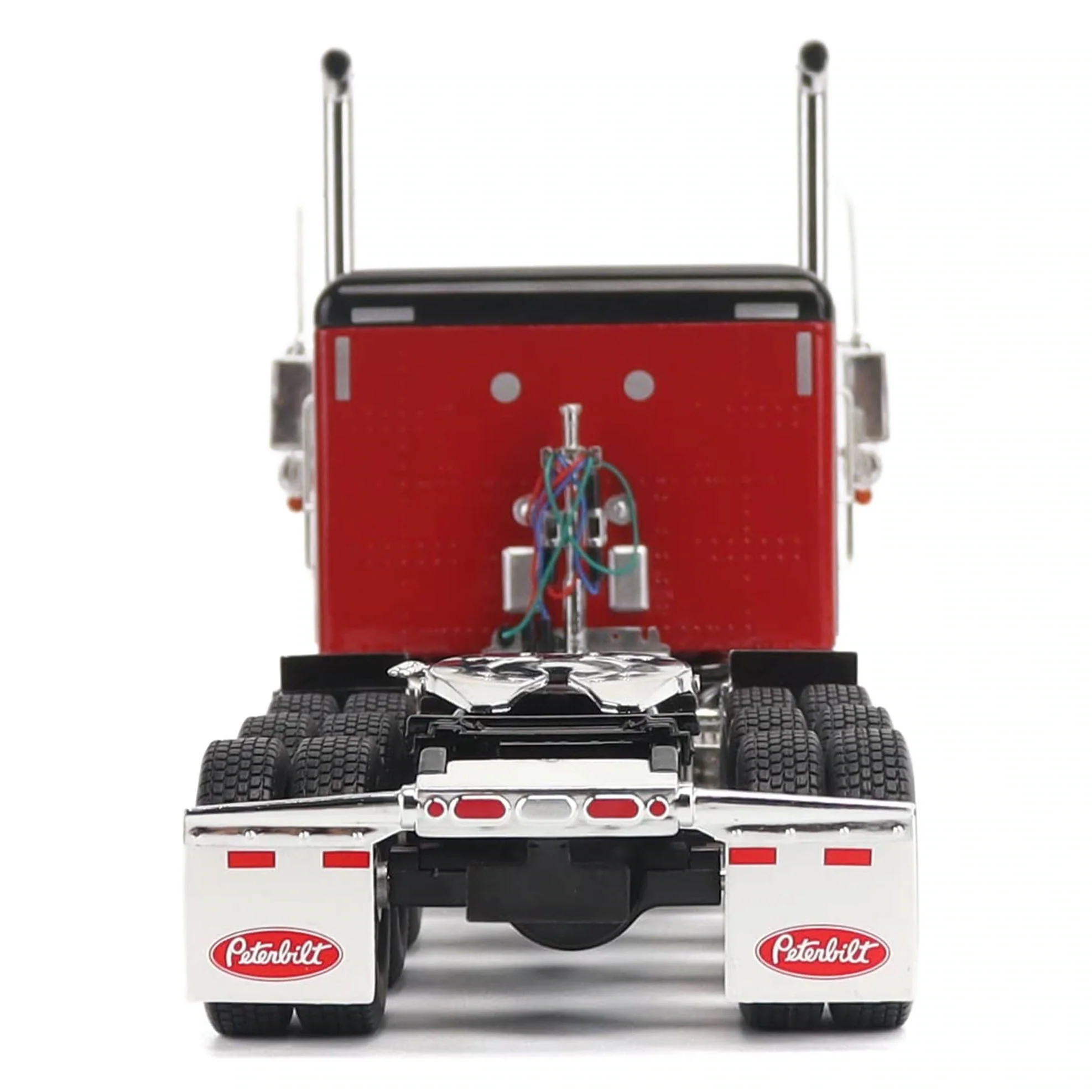 1/32 Peterbilt 589 Tridem-Axle Truck with 58in Sleeper by Diecast Masters, Legendary Red - Image 5