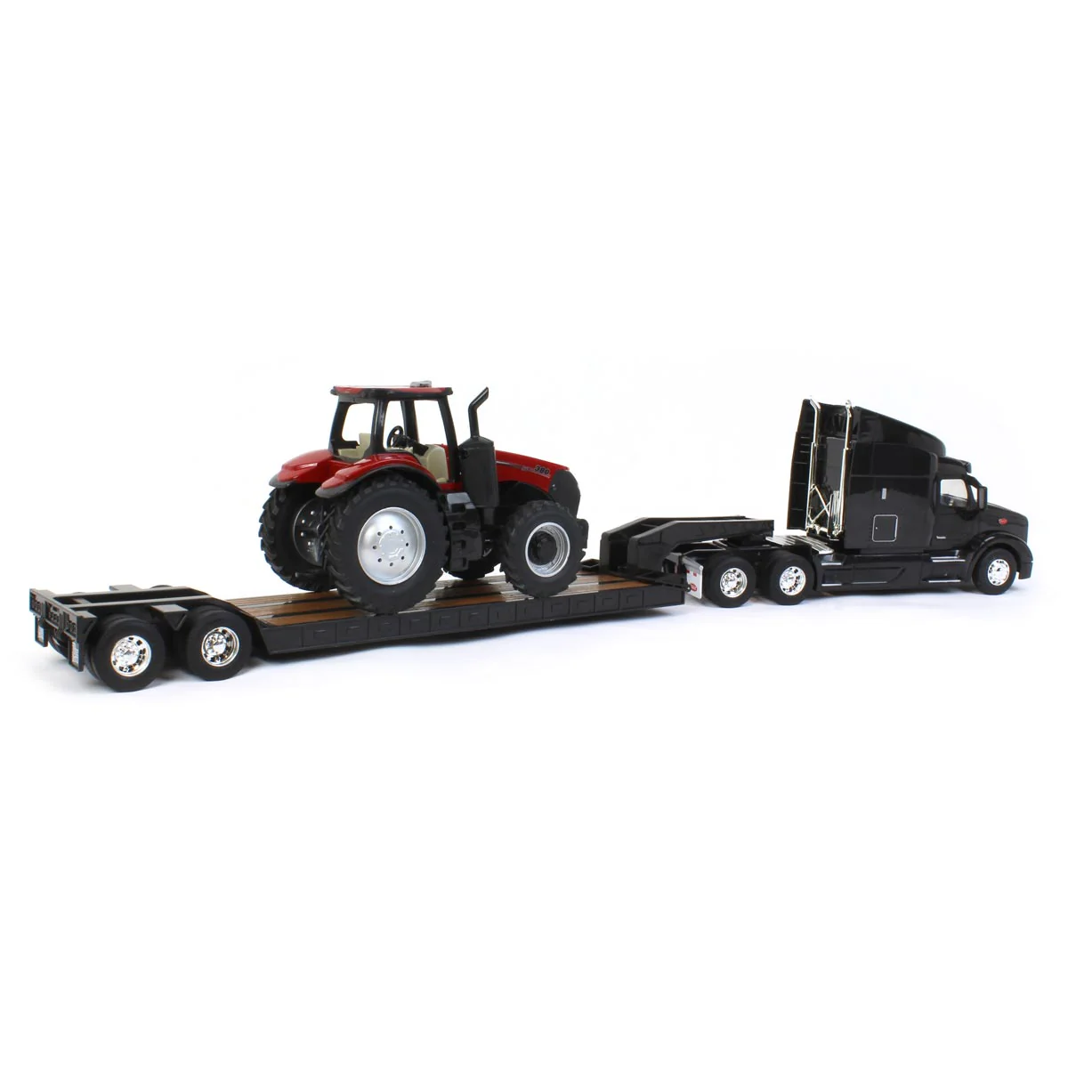 1/32 Peterbilt 579 Semi Truck with Lowboy Trailer & Case IH AFS Connect Magnum 380 Tractor by ERTL - Image 2