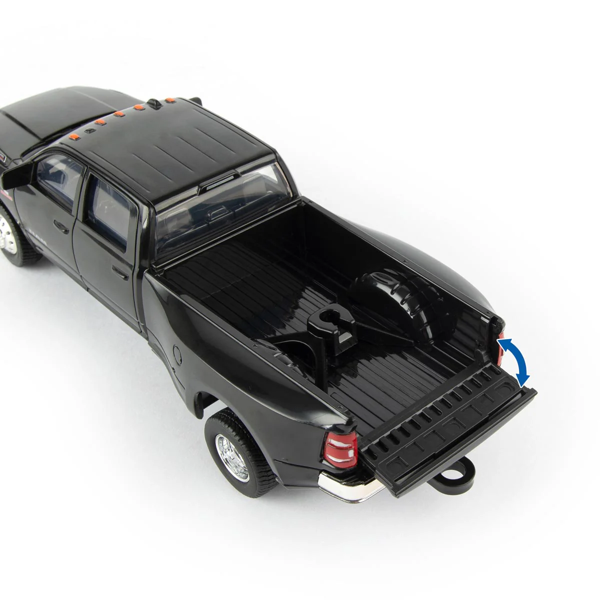 1/32 RAM 3500 Dually Quad Cab Pickup Truck with Gooseneck Trailer & Case SV340B Skid Steer by ERTL - Image 5