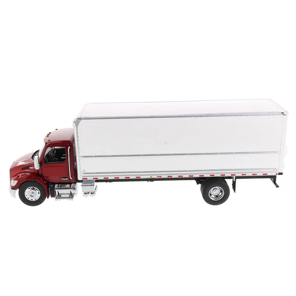 1/32 Red Peterbilt Model 536 with White Supreme Signature Van Truck Body - Image 3