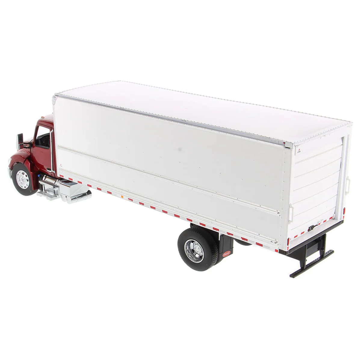 1/32 Red Peterbilt Model 536 with White Supreme Signature Van Truck Body - Image 4
