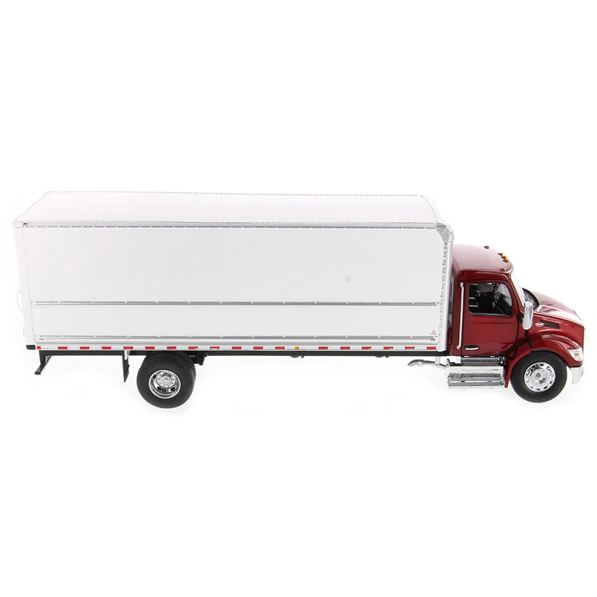 1/32 Red Peterbilt Model 536 with White Supreme Signature Van Truck Body - Image 7