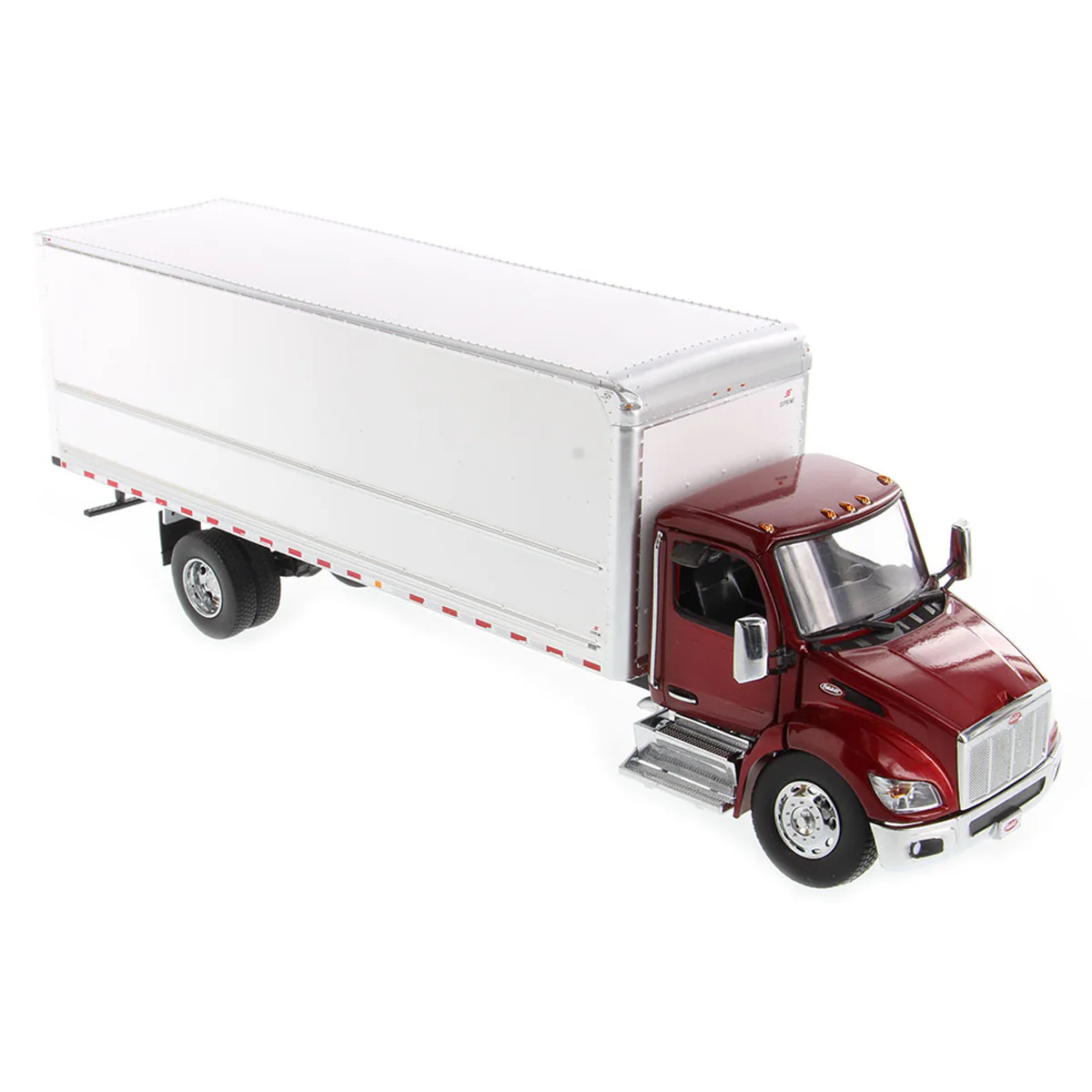 1/32 Red Peterbilt Model 536 with White Supreme Signature Van Truck Body - Image 8