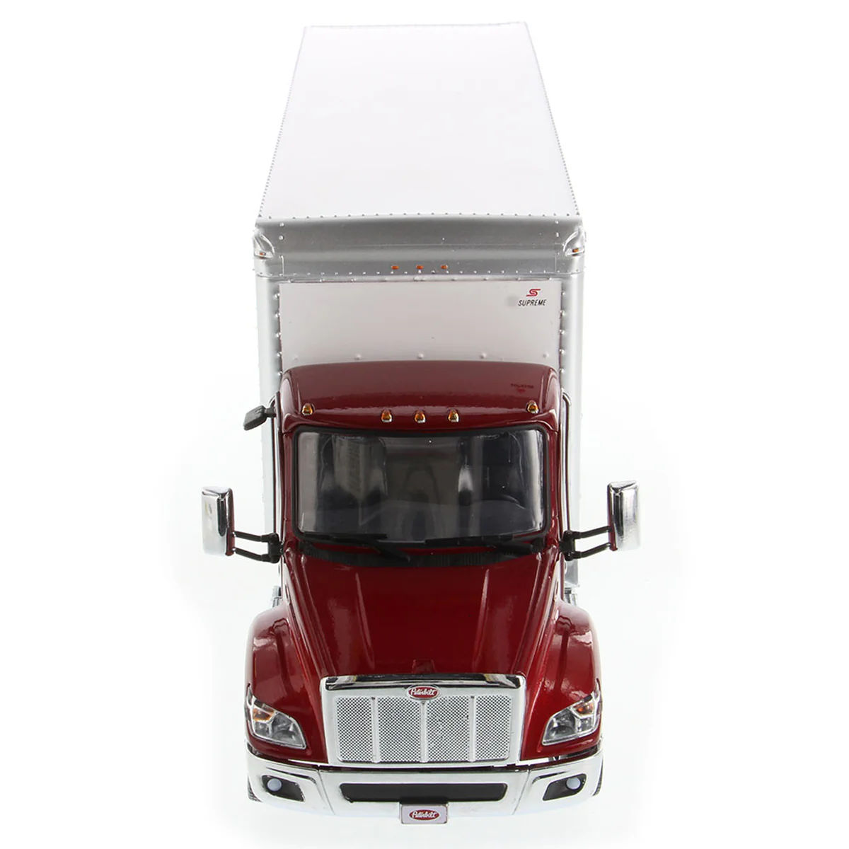 1/32 Red Peterbilt Model 536 with White Supreme Signature Van Truck Body - Image 9