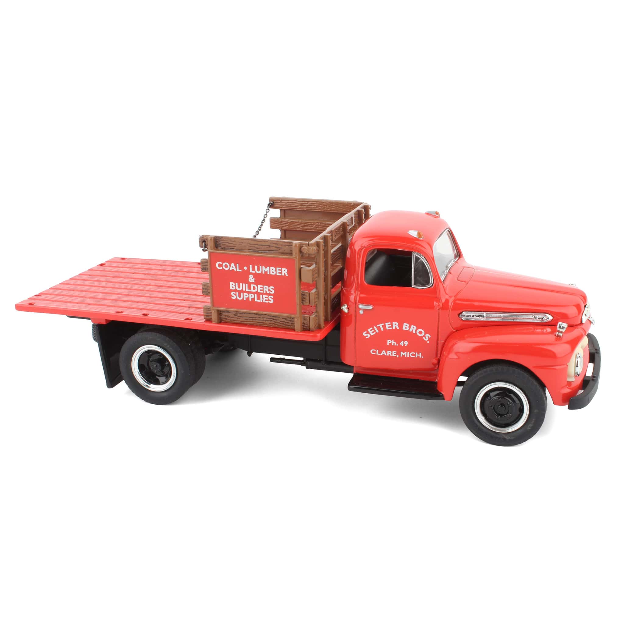 1/34 1951 Seiter Bros Ford F-6 Half Rack Stake Truck by First Gear - Image 2