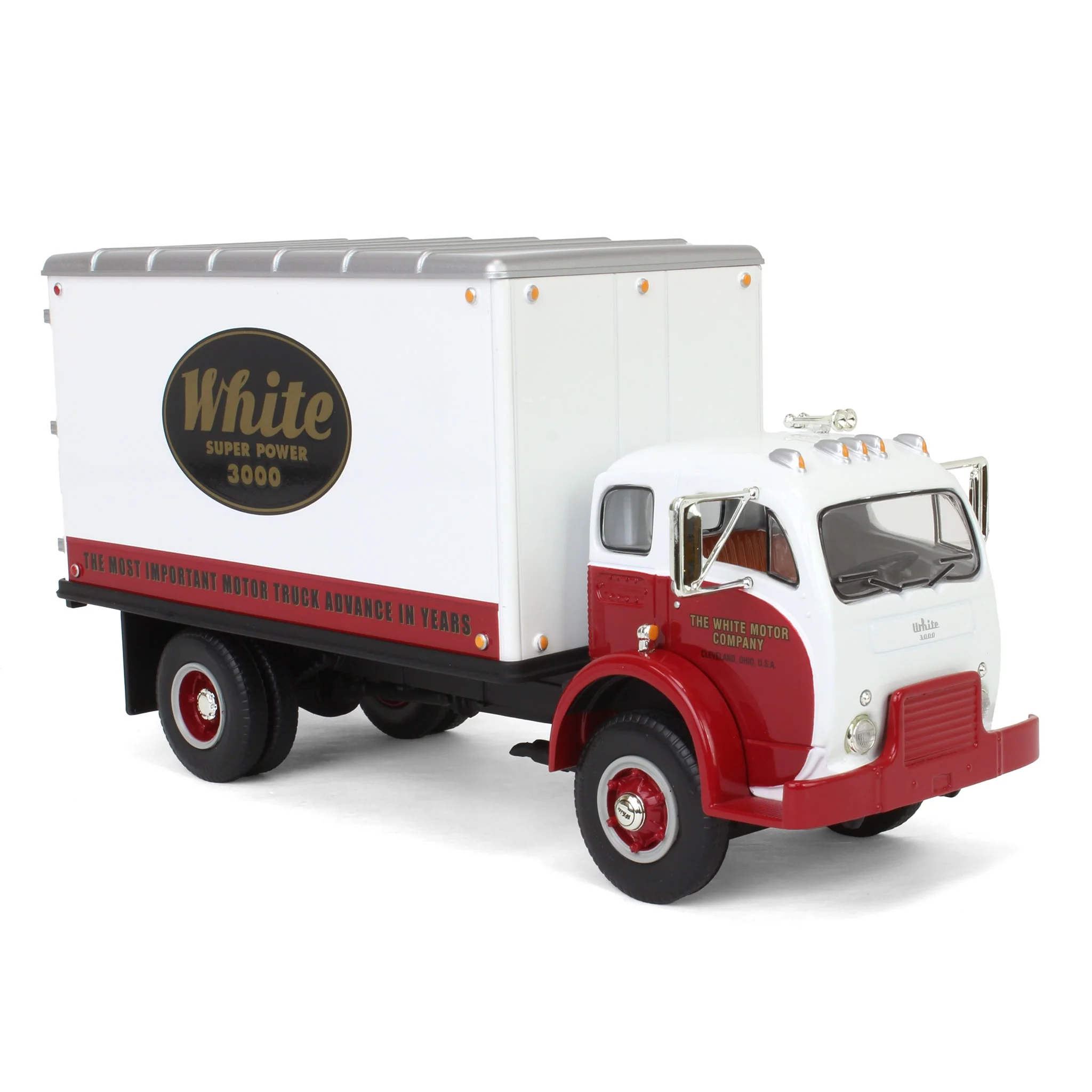 1/34 1953 White 3000 COE Delivery Van, White Super Power Decals, by First Gear - Image 2
