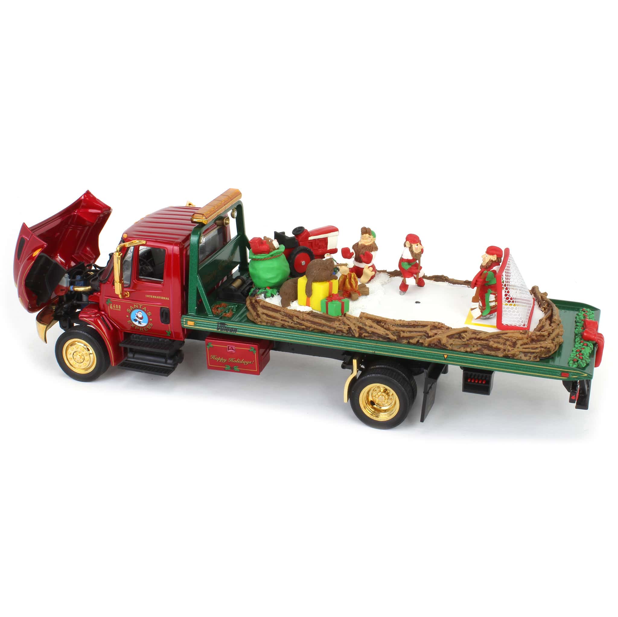 1/34 International 4400 Rollback with "Santa's Express" Cold Cast Load by First Gear - Image 4