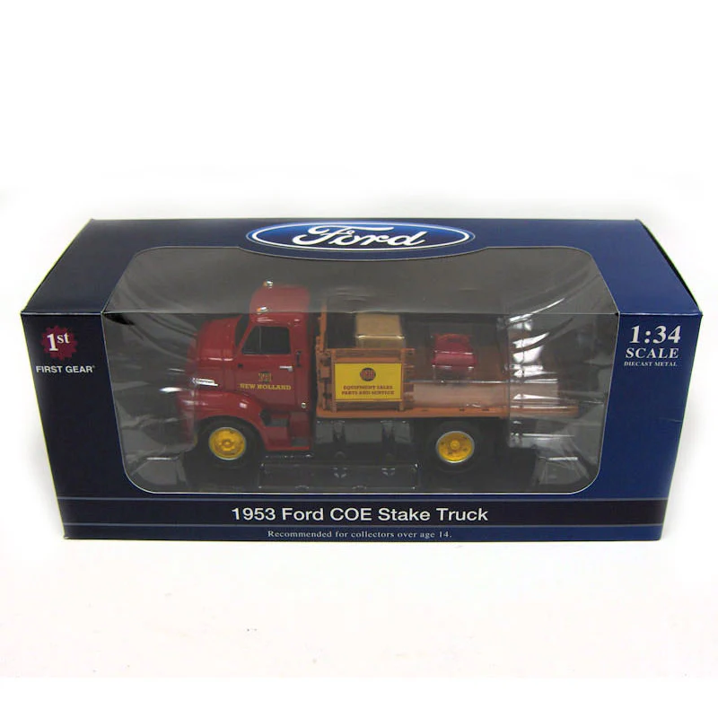 1/34 1953 Ford COE Half Stake Truck by First Gear, New Holland Parts & Service Limited Edition - Image 2