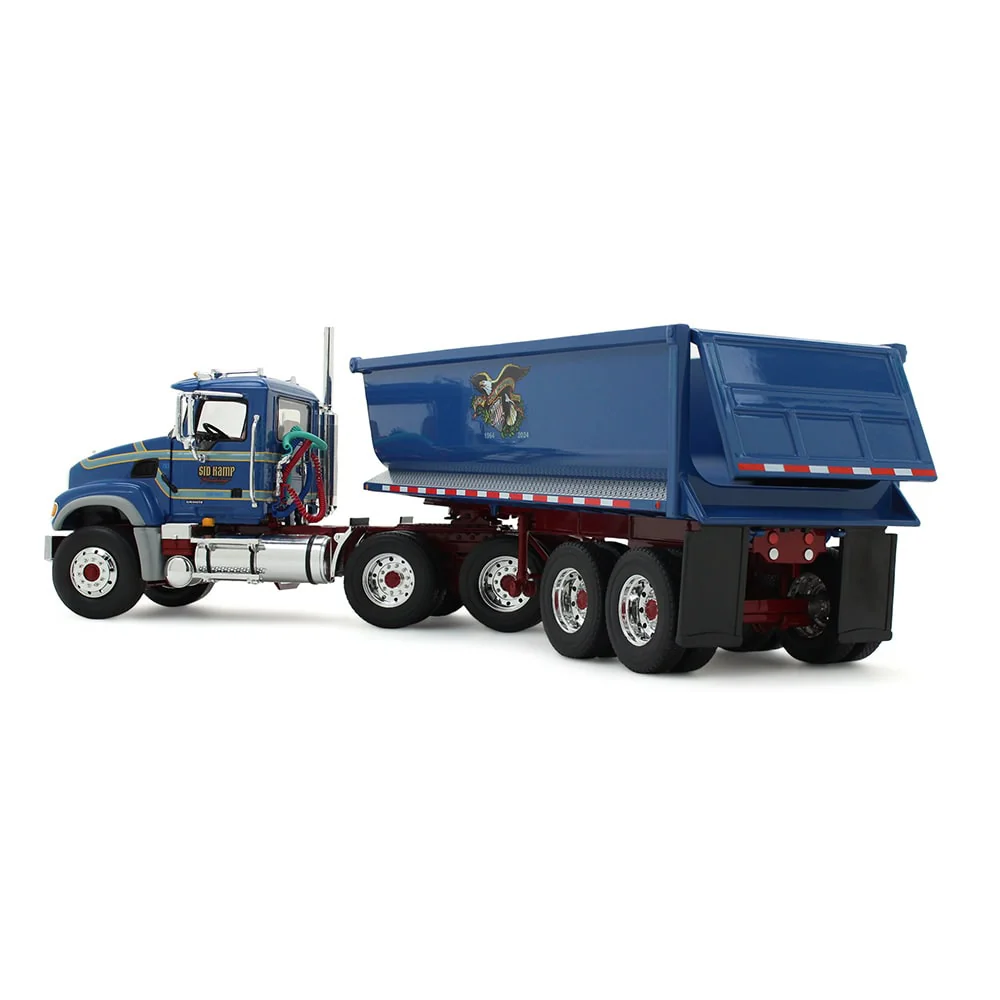 1/34 Mack Granite Semi Truck with Round End Dump Trailer by First Gear, Sid Kamp Trucking - Image 3