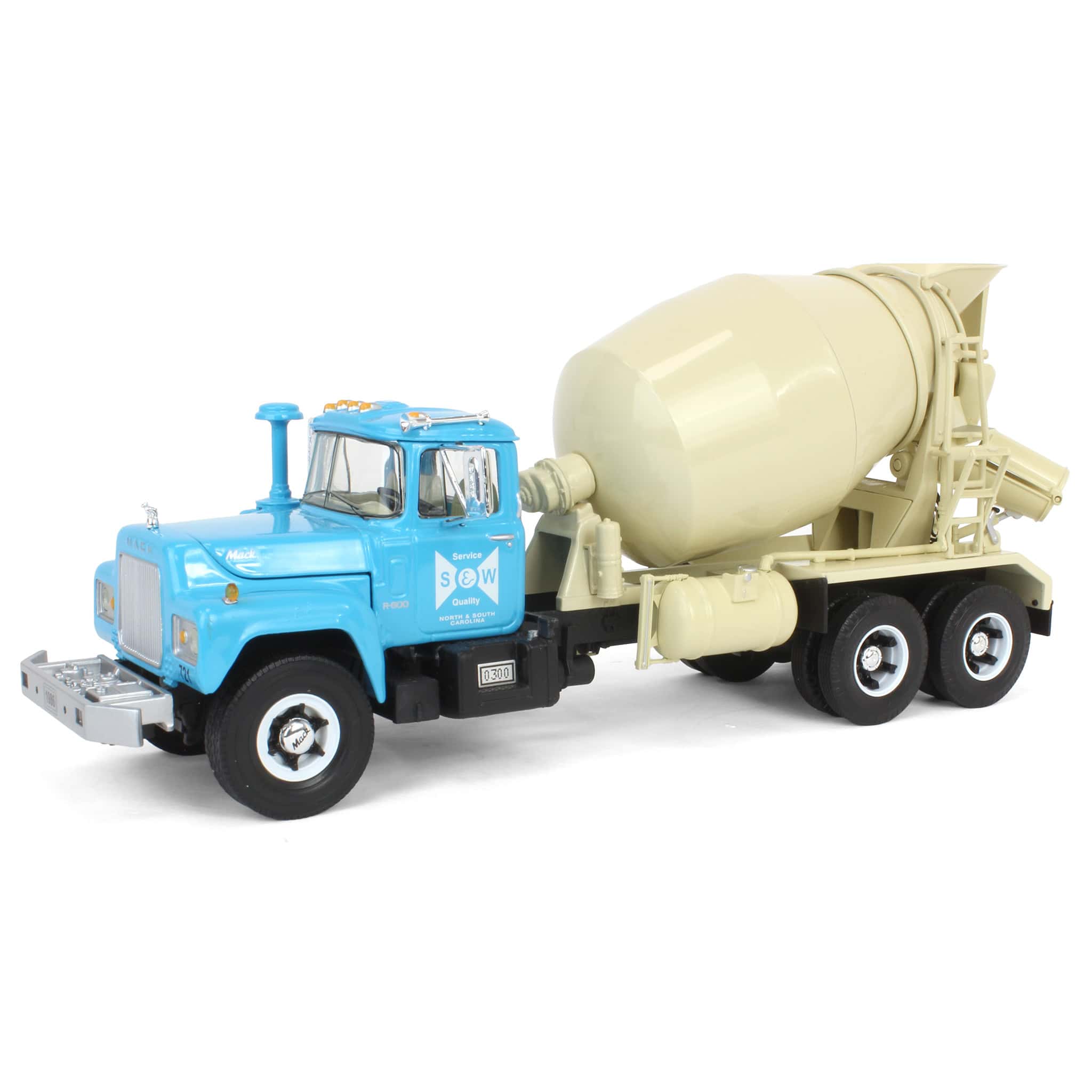 1/34 Mack R-Model Concrete Mixer Truck, S&W Ready Mix by First Gear