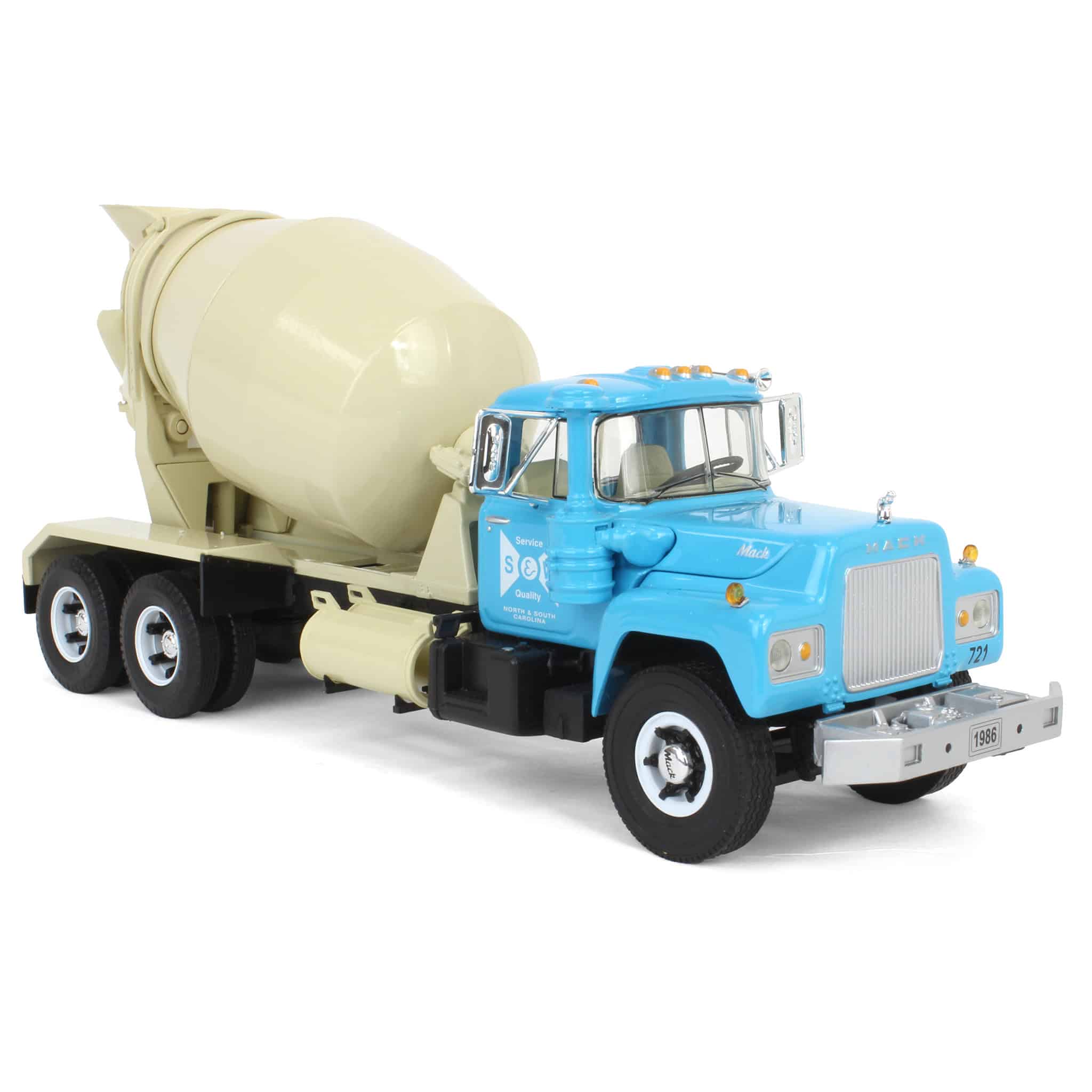 1/34 Mack R-Model Concrete Mixer Truck, S&W Ready Mix by First Gear - Image 2