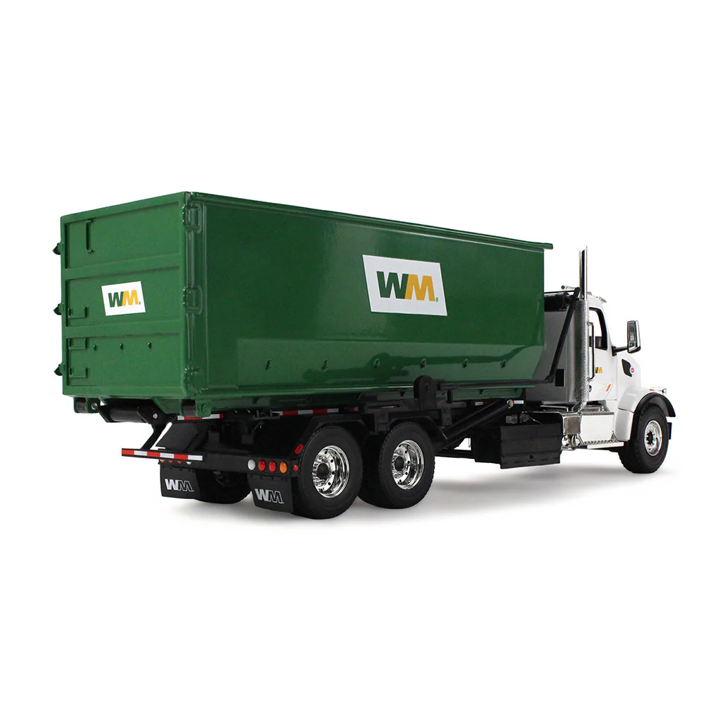 1/34 Peterbilt 567 Waste Management Garbage Truck with 40 Yard Roll-Off Container by First Gear - Image 2