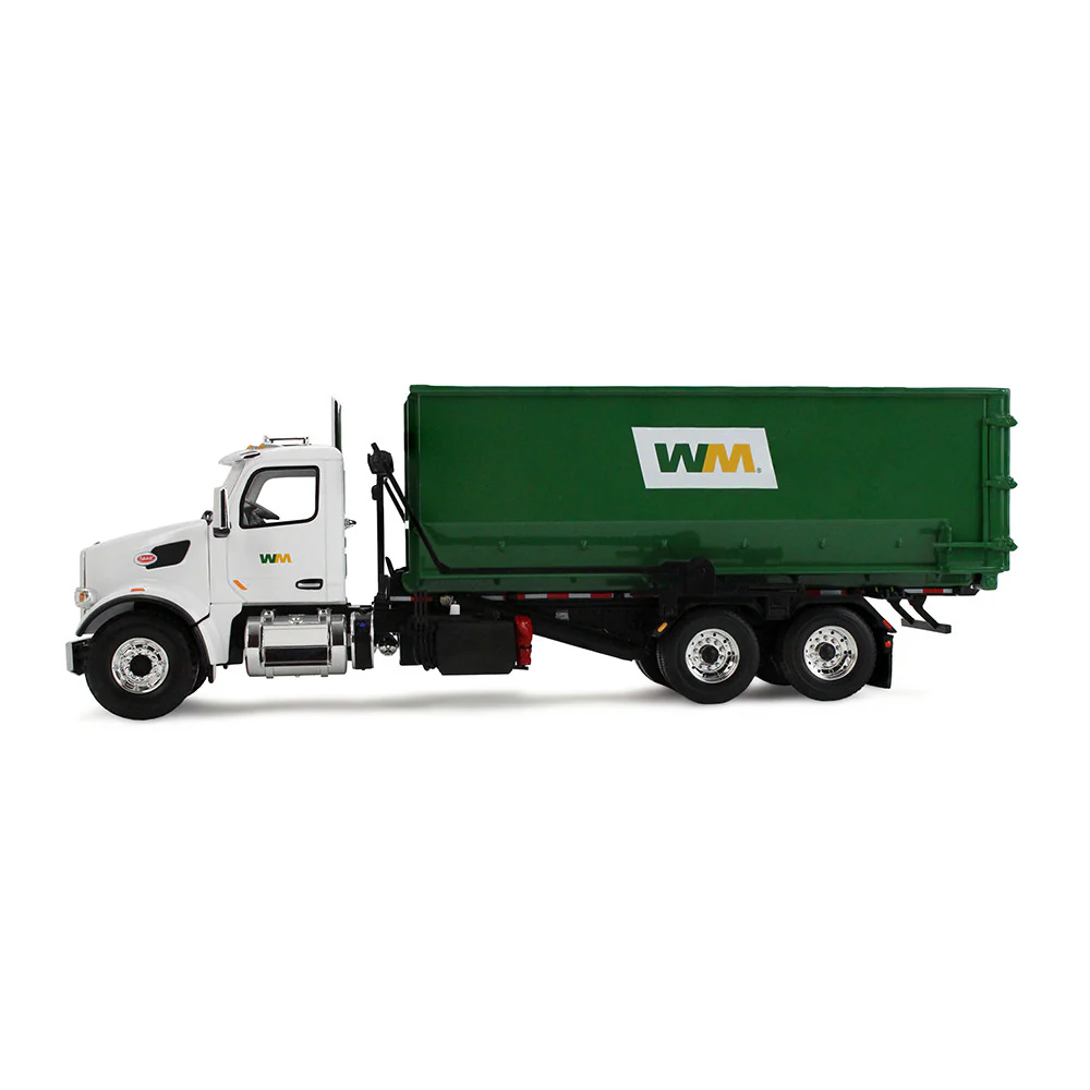 1/34 Peterbilt 567 Waste Management Garbage Truck with 40 Yard Roll-Off Container by First Gear - Image 3