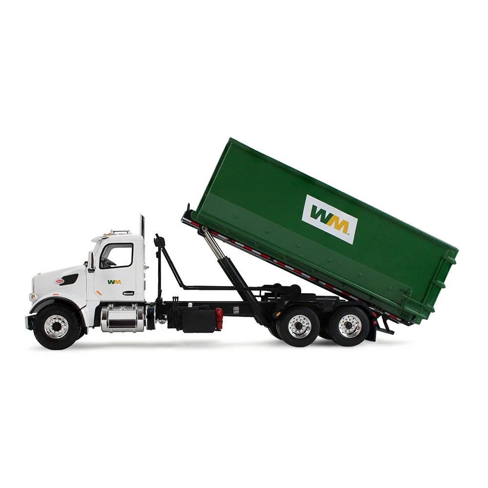 1/34 Peterbilt 567 Waste Management Garbage Truck with 40 Yard Roll-Off Container by First Gear - Image 5