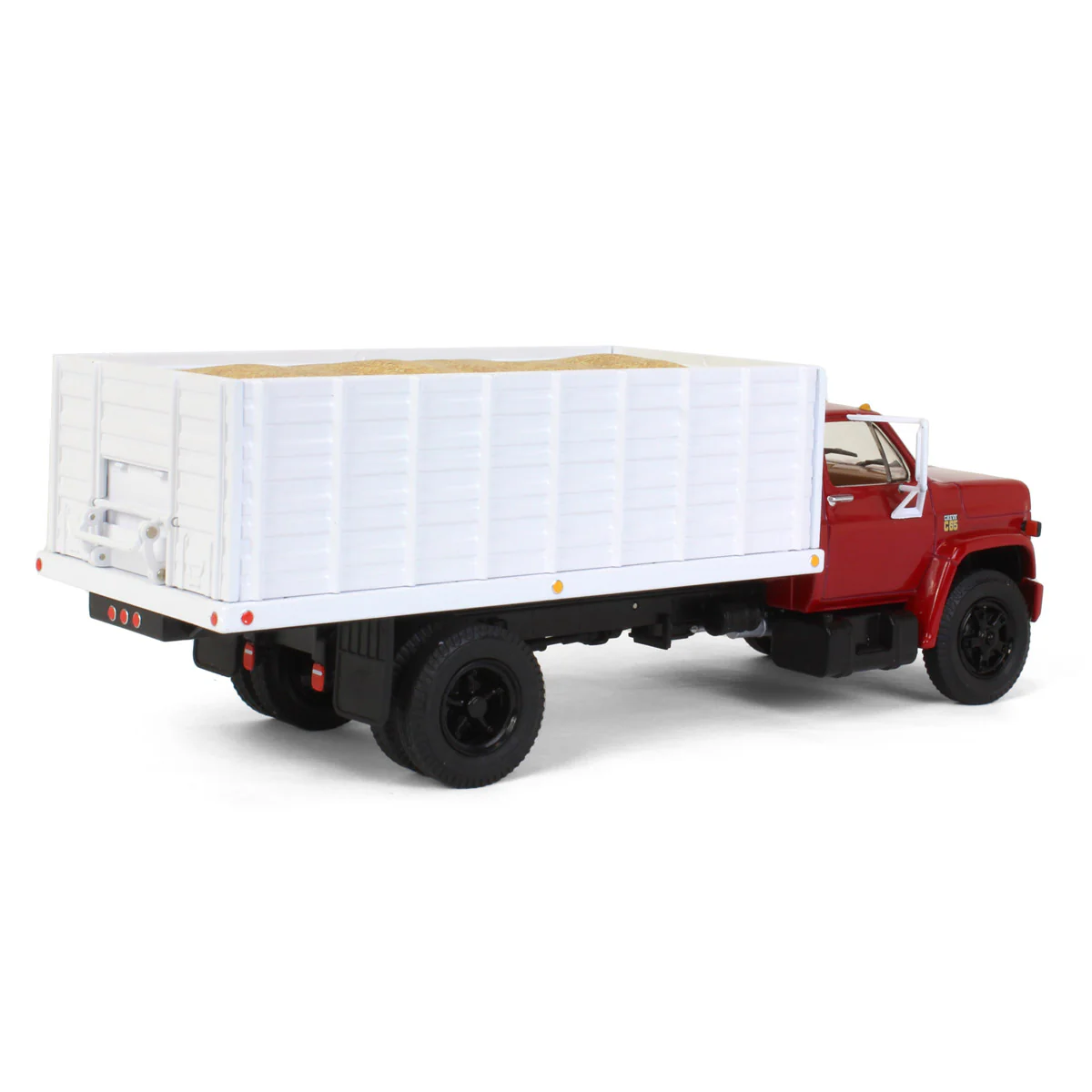 1/34 Red & White 1970s Chevrolet C65 Grain Truck with Corn Load by First Gear - Image 3