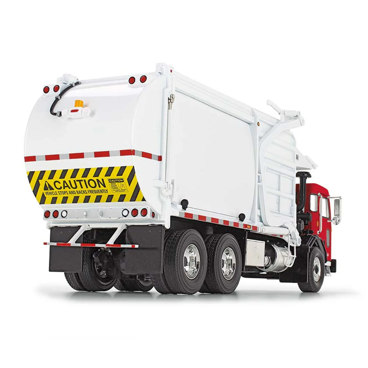 1/34 Red & White Peterbilt Model 520 with Wittke Front Loader & Dumpster - Image 2
