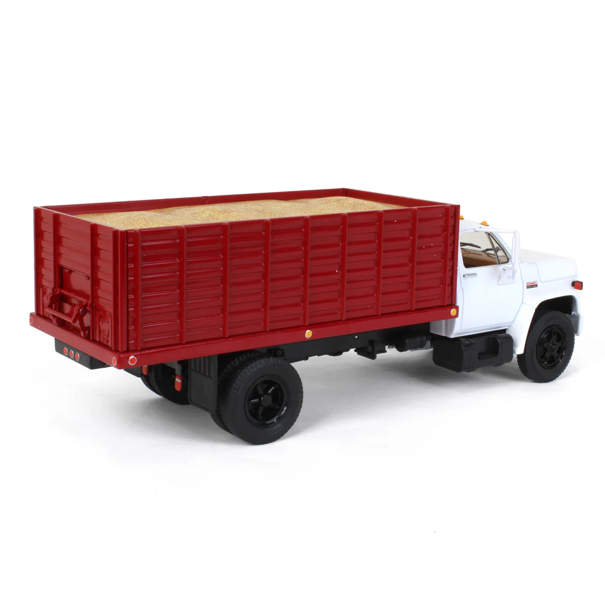 1/34 White & Red 1970s GMC 6500 Grain Truck with Corn Load by First Gear - Image 3