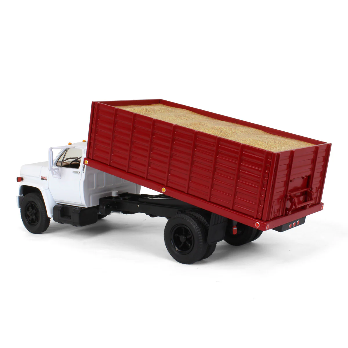 1/34 White & Red 1970s GMC 6500 Grain Truck with Corn Load by First Gear - Image 4