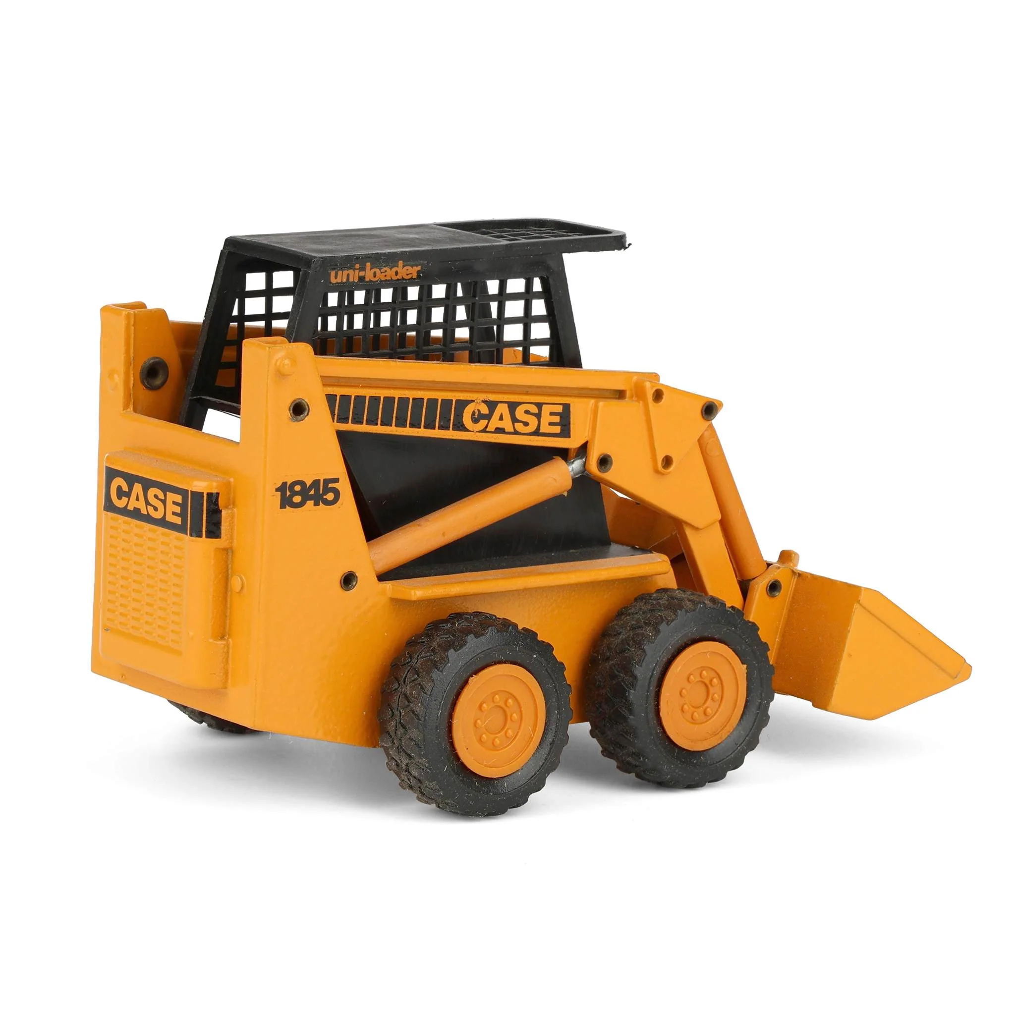 1/35 Case 1845 Uni-loader Skid Loader with Black Cage by NZG - Image 3