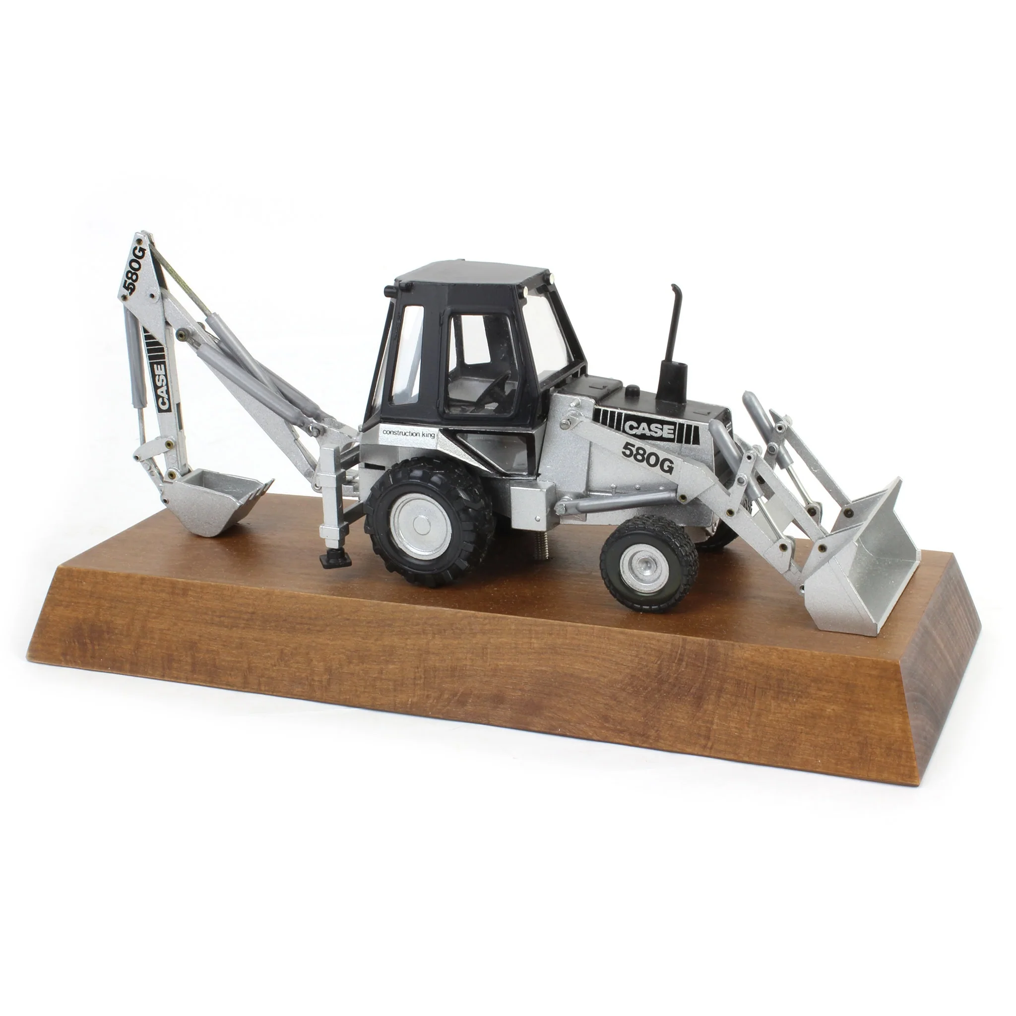 1/35 Case 580G Construction King with Backhoe, Silver Jubilee by Conrad - Image 2