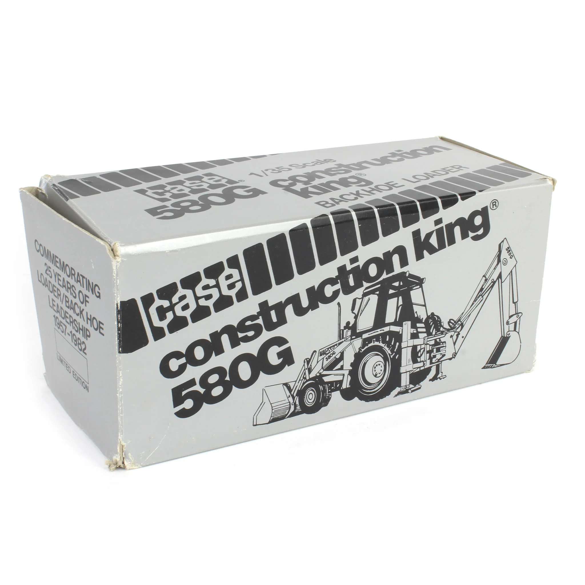1/35 Case 580G Construction King with Backhoe, Silver Jubilee by Conrad - Image 4