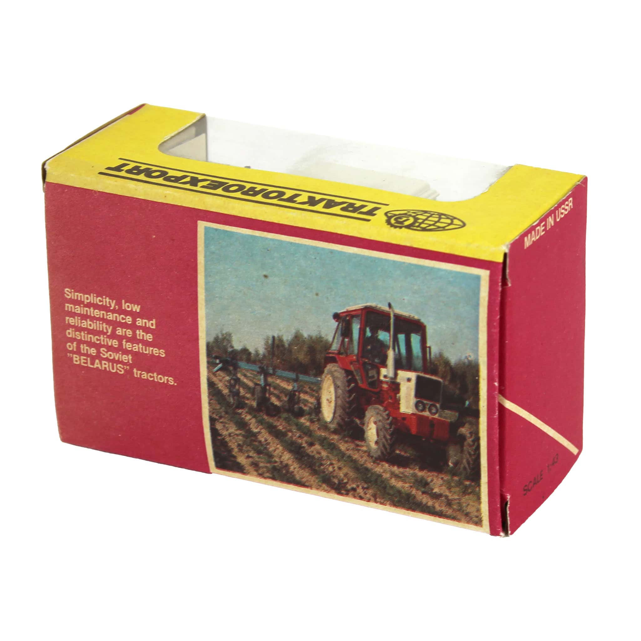 1/43 Belarus MT3-82 Tractor with Cab, Lights, and Blank Rims - Image 2