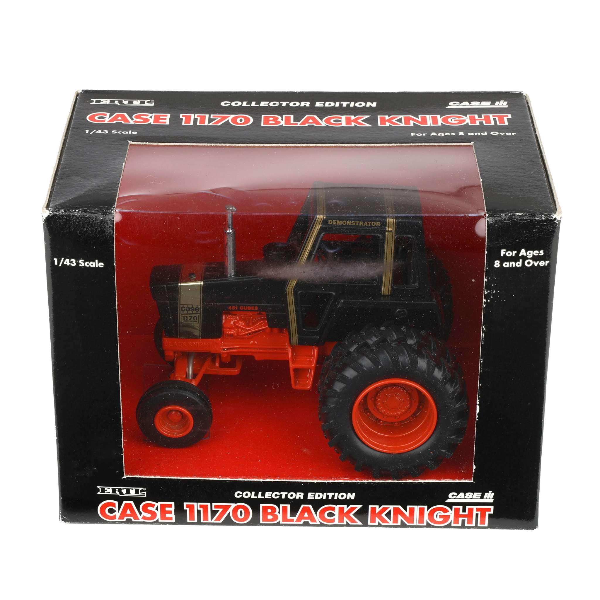1/43 Case 1170 Black Knight Demo Tractor with Duals by ERTL, Collector Edition - Image 7
