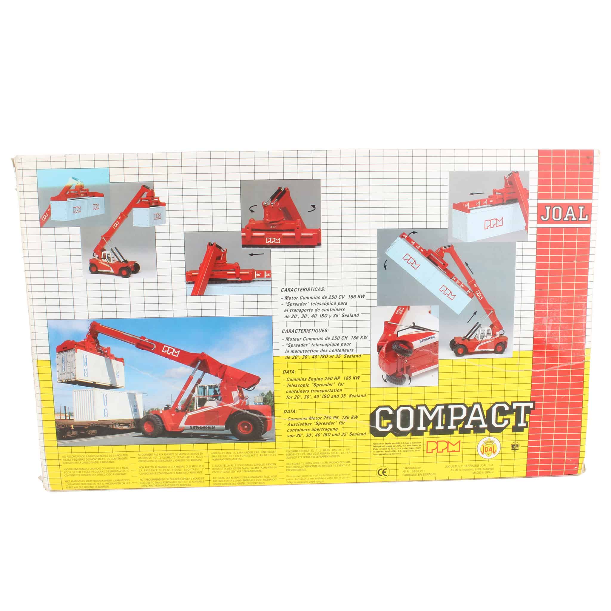 1/50 PPM 40t Super Stacker with Two Shipping Containers by Joal - Image 2