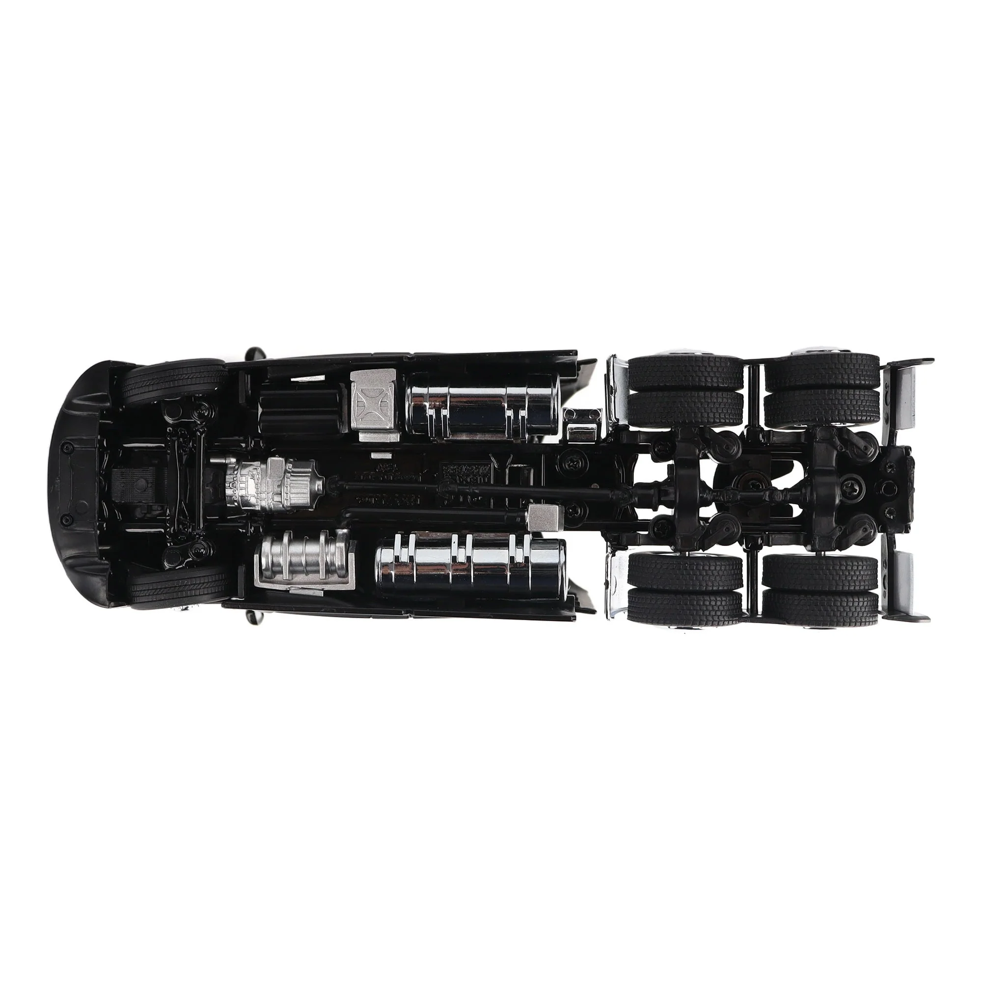 1/50 Black Kenworth T680 Tandem Tractor with 76in High Roof Sleeper Cab by Diecast Masters - Image 9