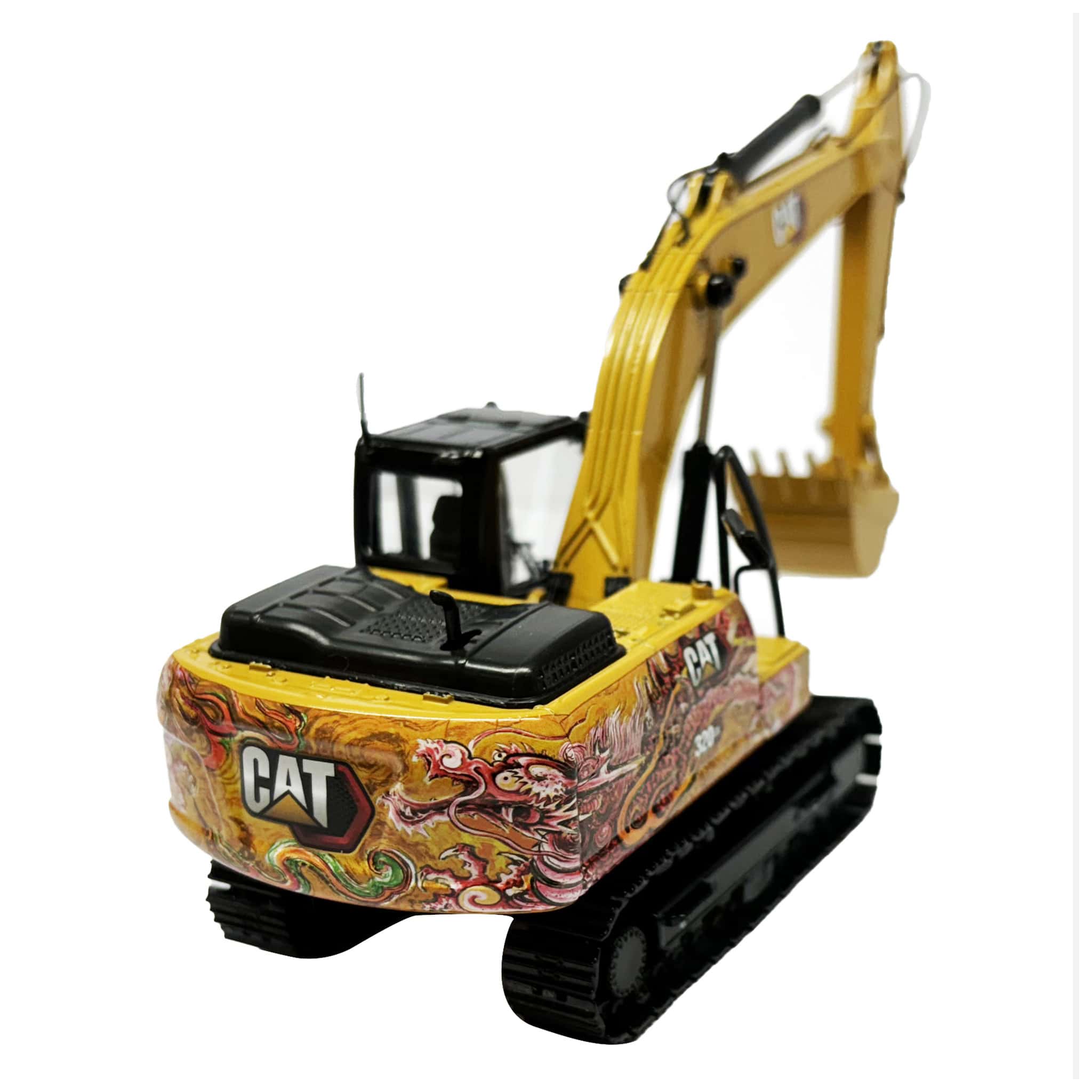 1/50 CAT 320 GX Hydraulic Excavator, Dragon Totem Decoration - Image 4