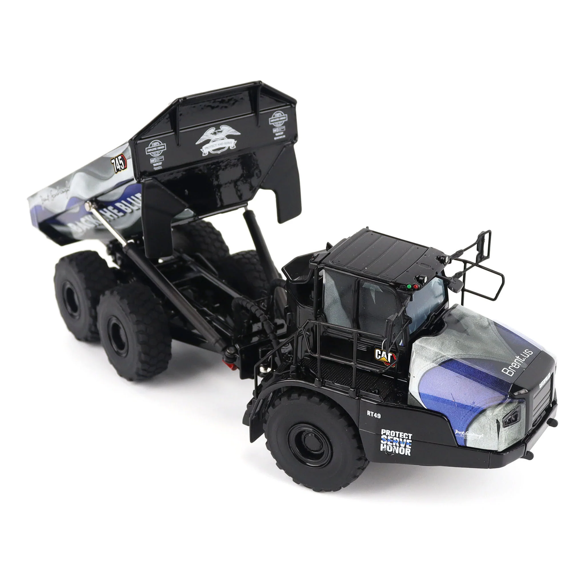 1/50 CAT 745 Articulated Truck with Patriotic Decoration, Brent Scarbrough & Co. - Image 4