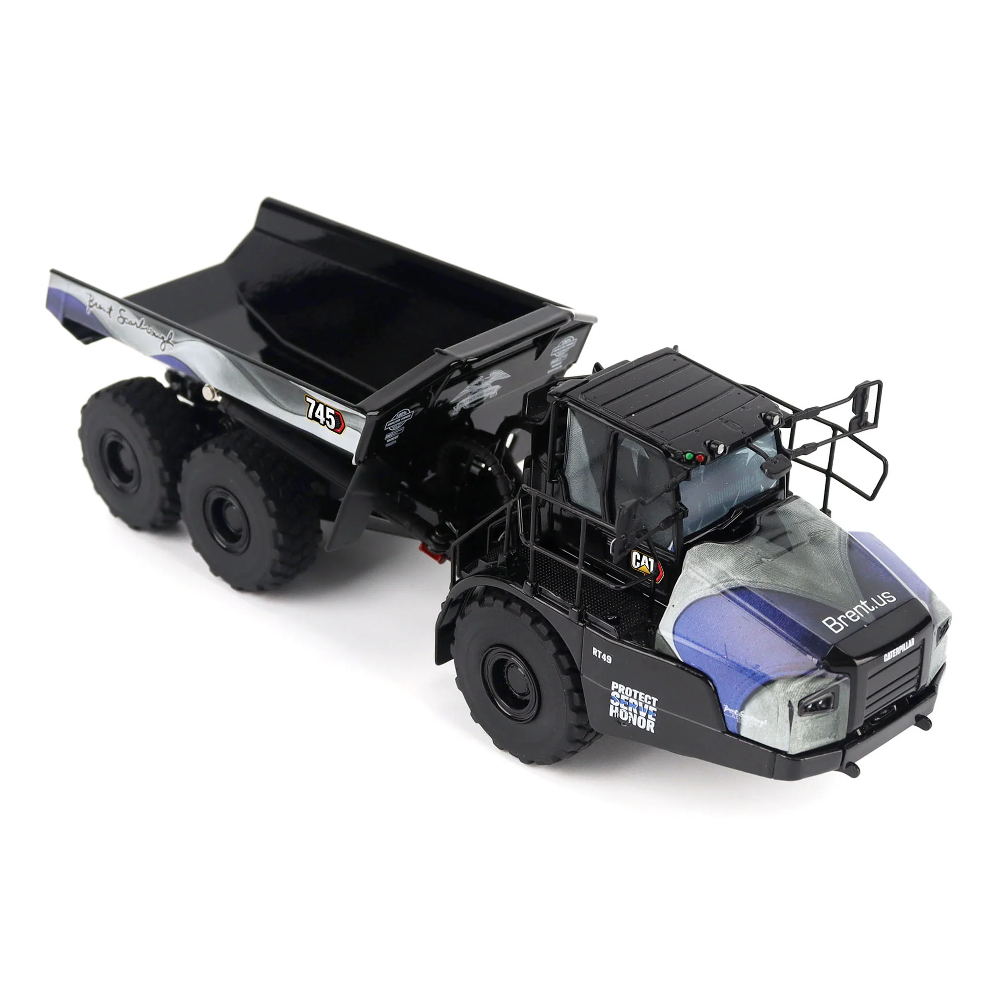 1/50 CAT 745 Articulated Truck with Patriotic Decoration, Brent Scarbrough & Co. - Image 5